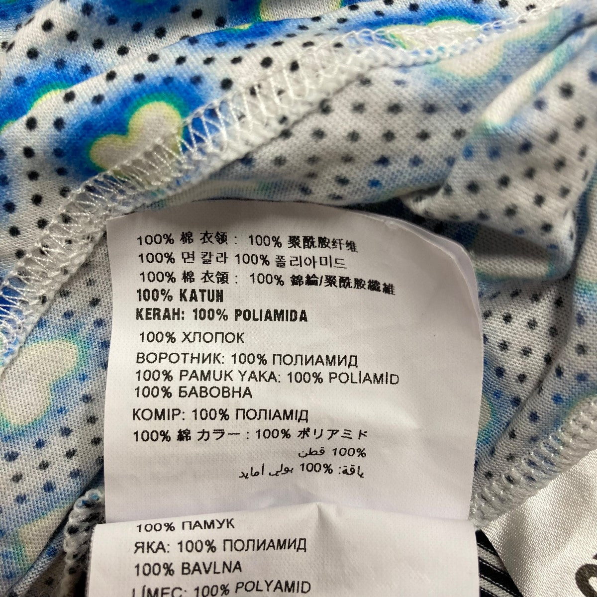 MIU MIU(ミュウミュウ) ハート柄半袖Tシャツ MJM941 ホワイト