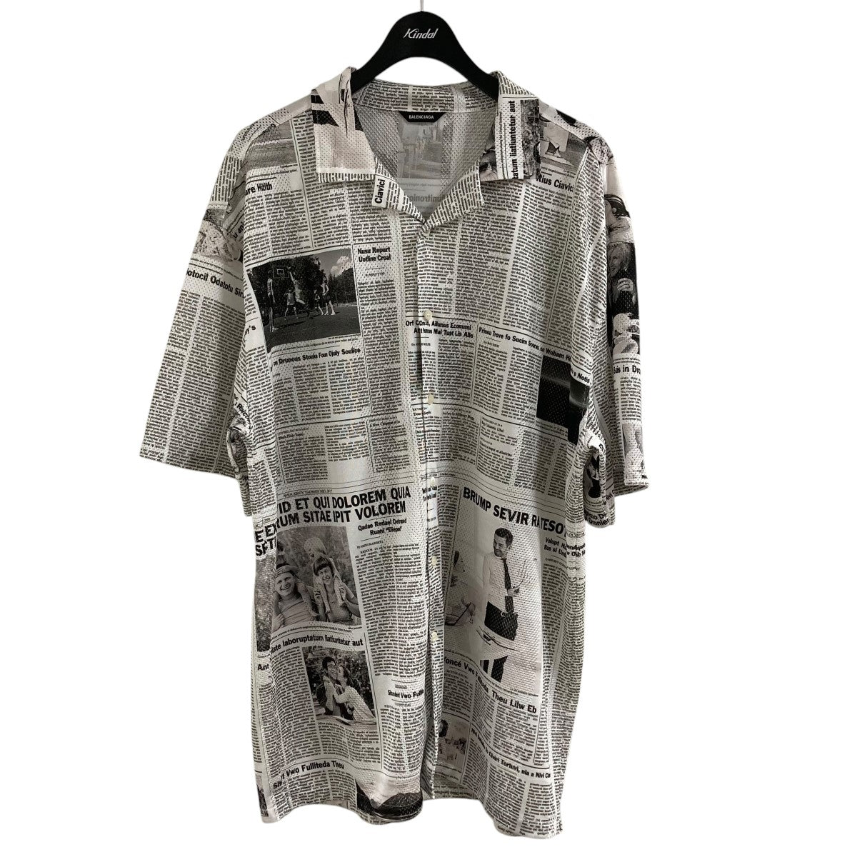 BALENCIAGA(バレンシアガ) ニュースペーパーメッシュシャツ