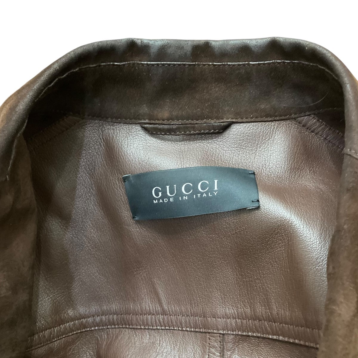 GUCCI(グッチ) スウェードジャケット399025 XC245 399025 XC245 ブラウン サイズ 46｜【公式】カインドオルオンライン  ブランド古着・中古通販【kindal】