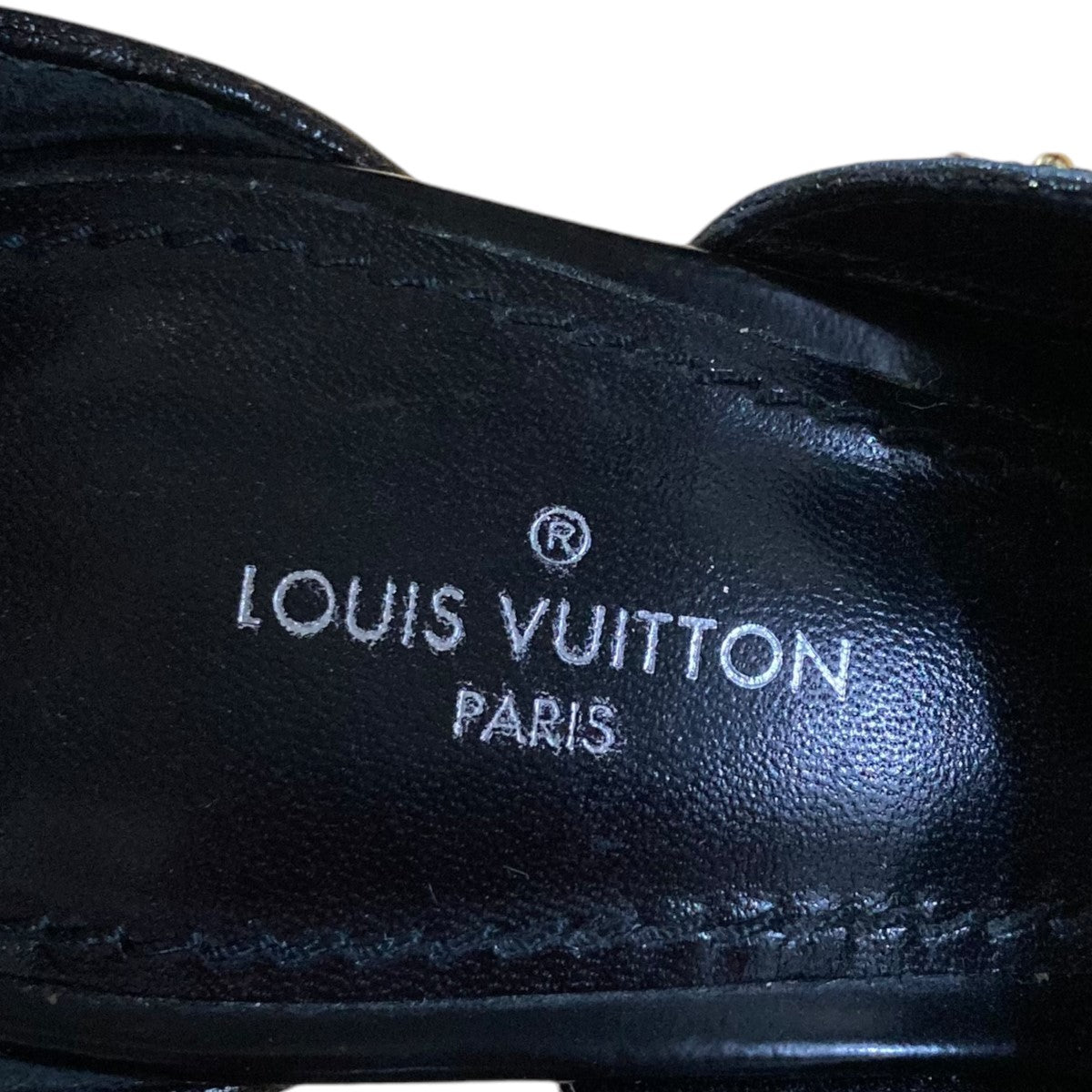 Louis Vuitton ブラックヒールサンダル 保存袋付き 楽天市場】【靴】LOUIS VUITTON ルイ ヴィトン モノグラムサテン