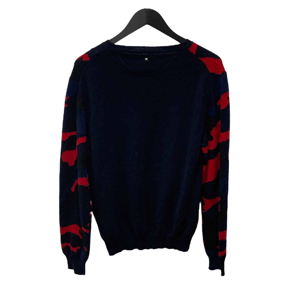 RED VALENTINO - RED VALENTINO ヴァレンティノレッド ニット・セーター XS 紺x黒 【古着】【中古】 RED VALENTINO - RED VALENTINO ヴァレンティノレッド ニット