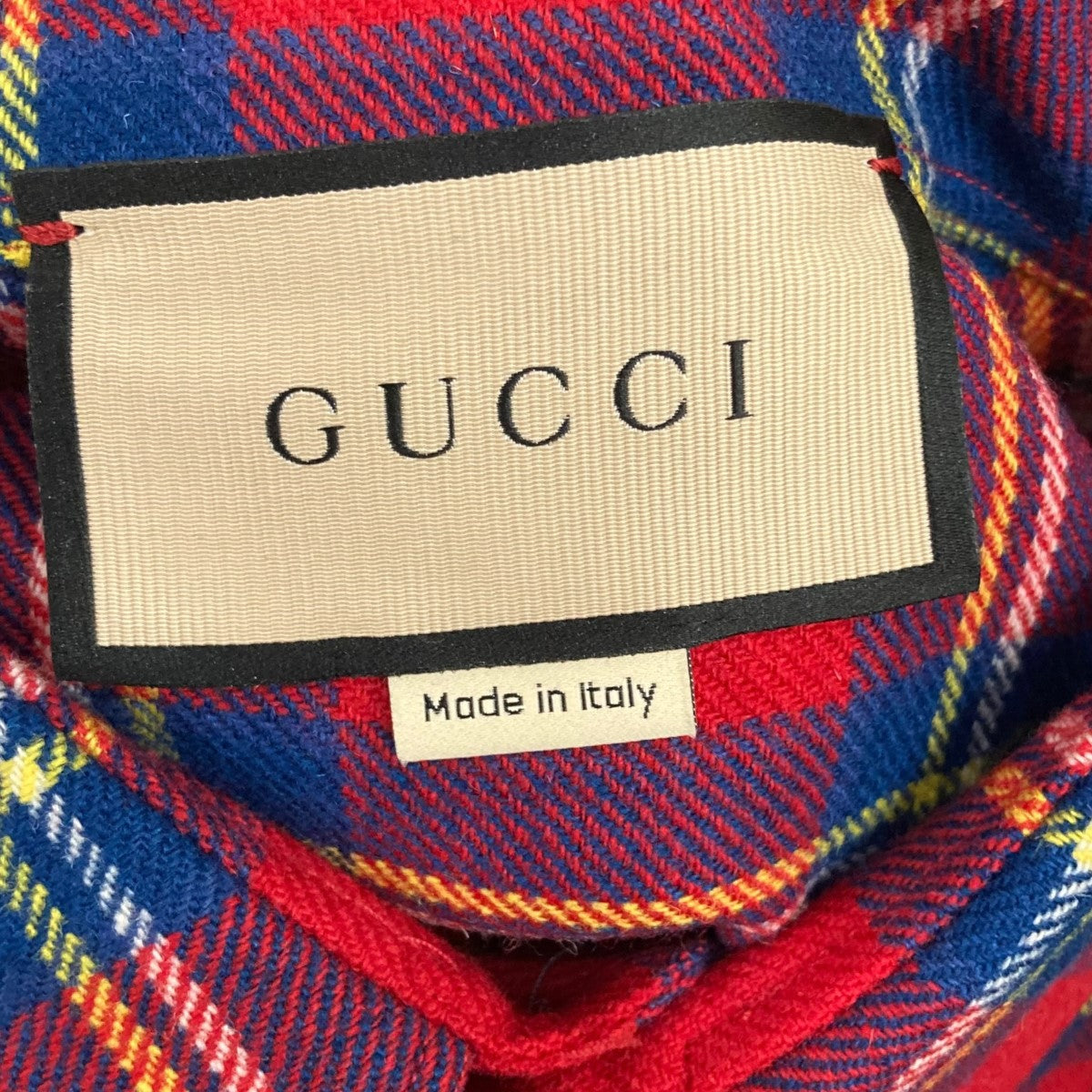 GUCCI(グッチ) スカンクパッチチェックジャケット720960 720960 レッド