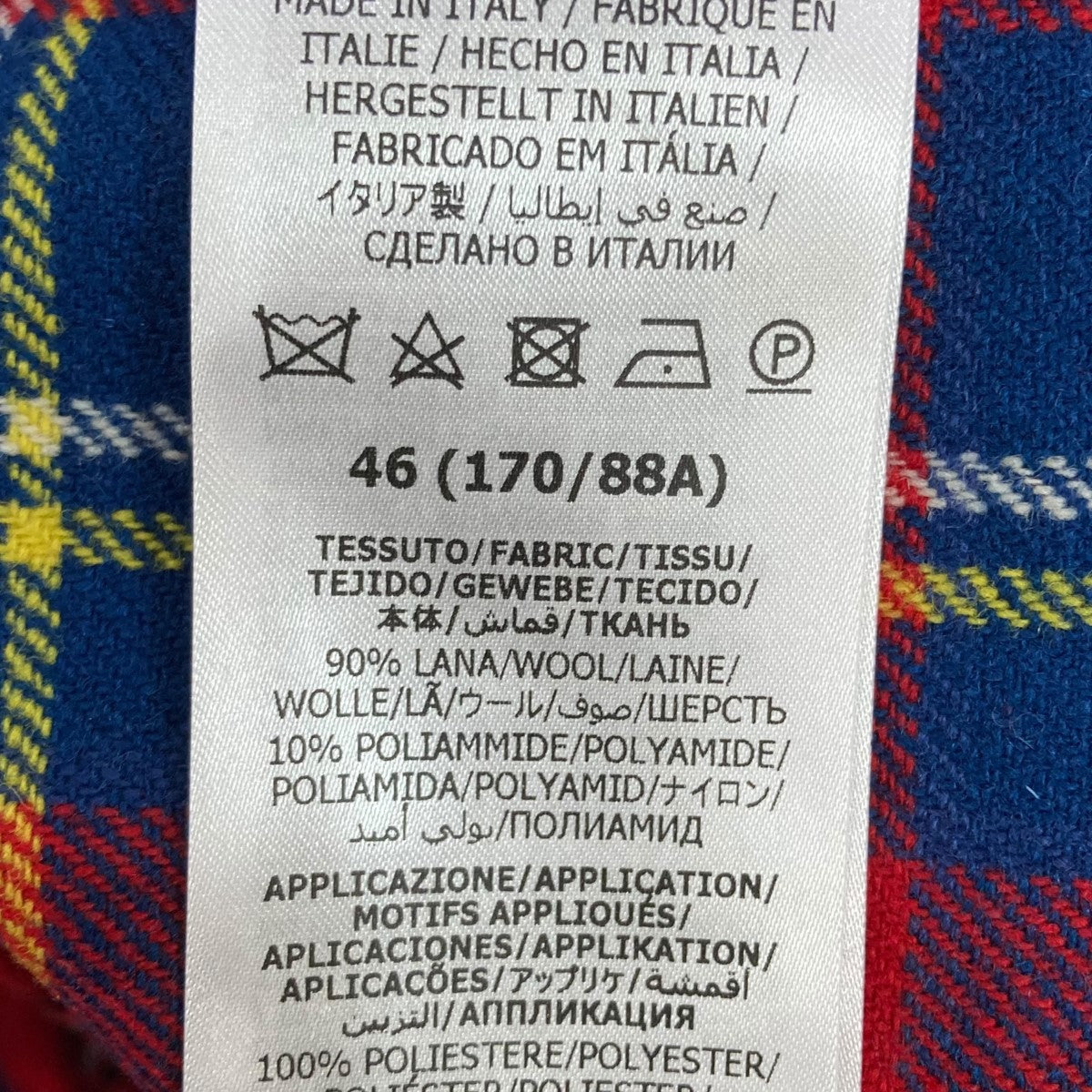 GUCCI(グッチ) スカンクパッチチェックジャケット720960 720960 レッド