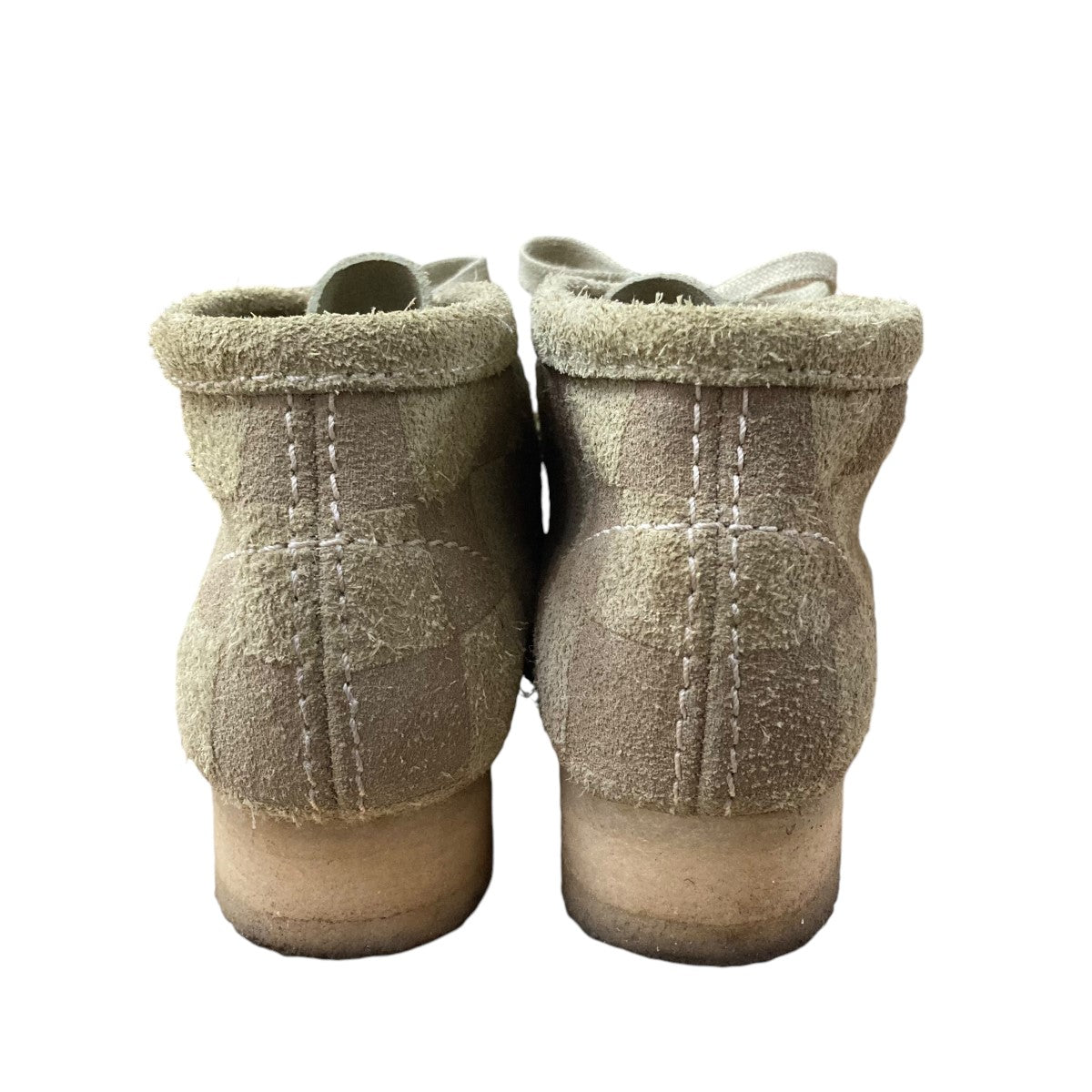 CLARKS ベージュ ワラビーブーツ 4h CLARKS(クラークス) ワラビーブーツ61632104 61632104 ブラウン