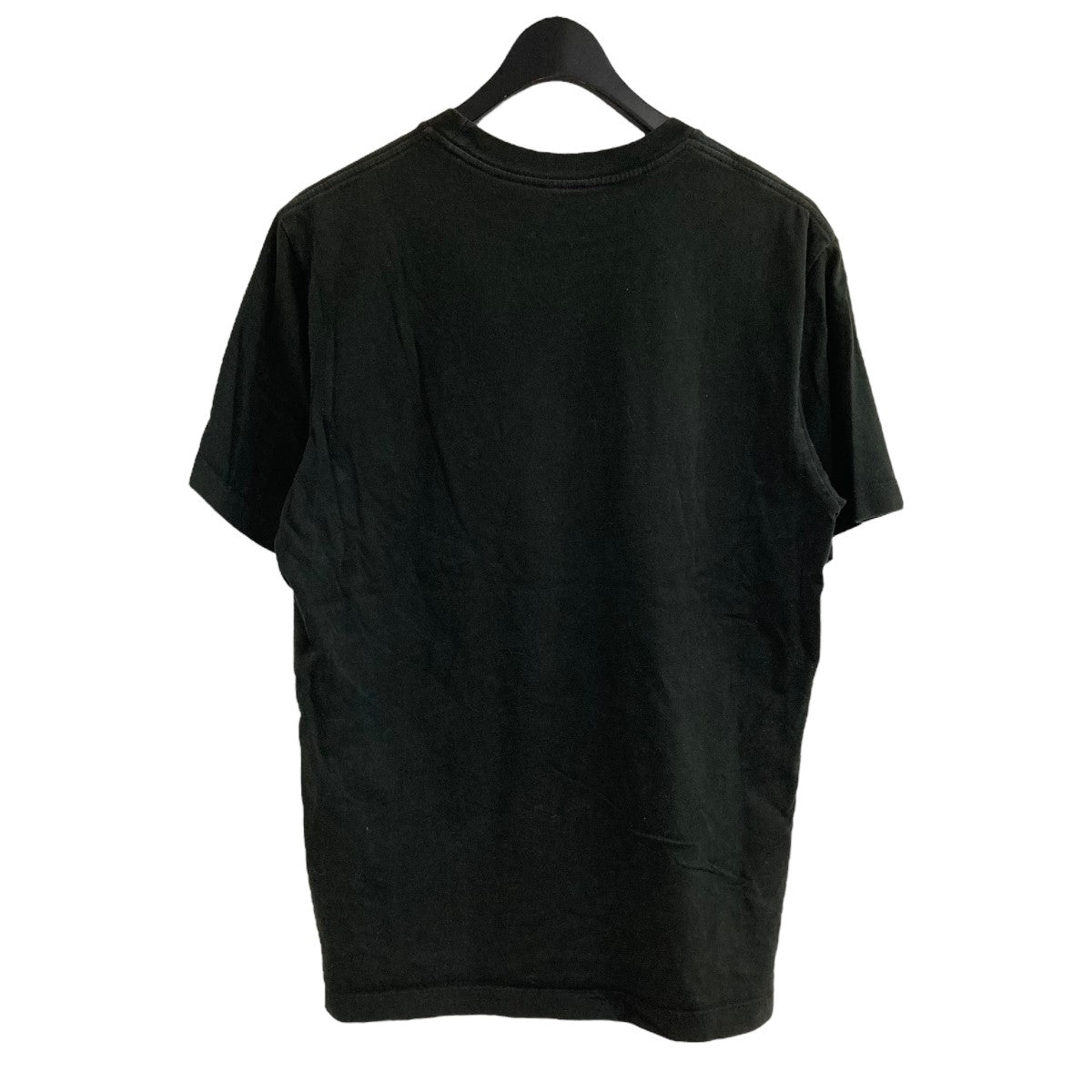 香蘭男子電棒燙　Tシャツ　黒　S ショッピングバッグ&amp;ステッカー付き DIESEL (ディーゼル) バックロゴ クルーネック 半袖 Tシャツ