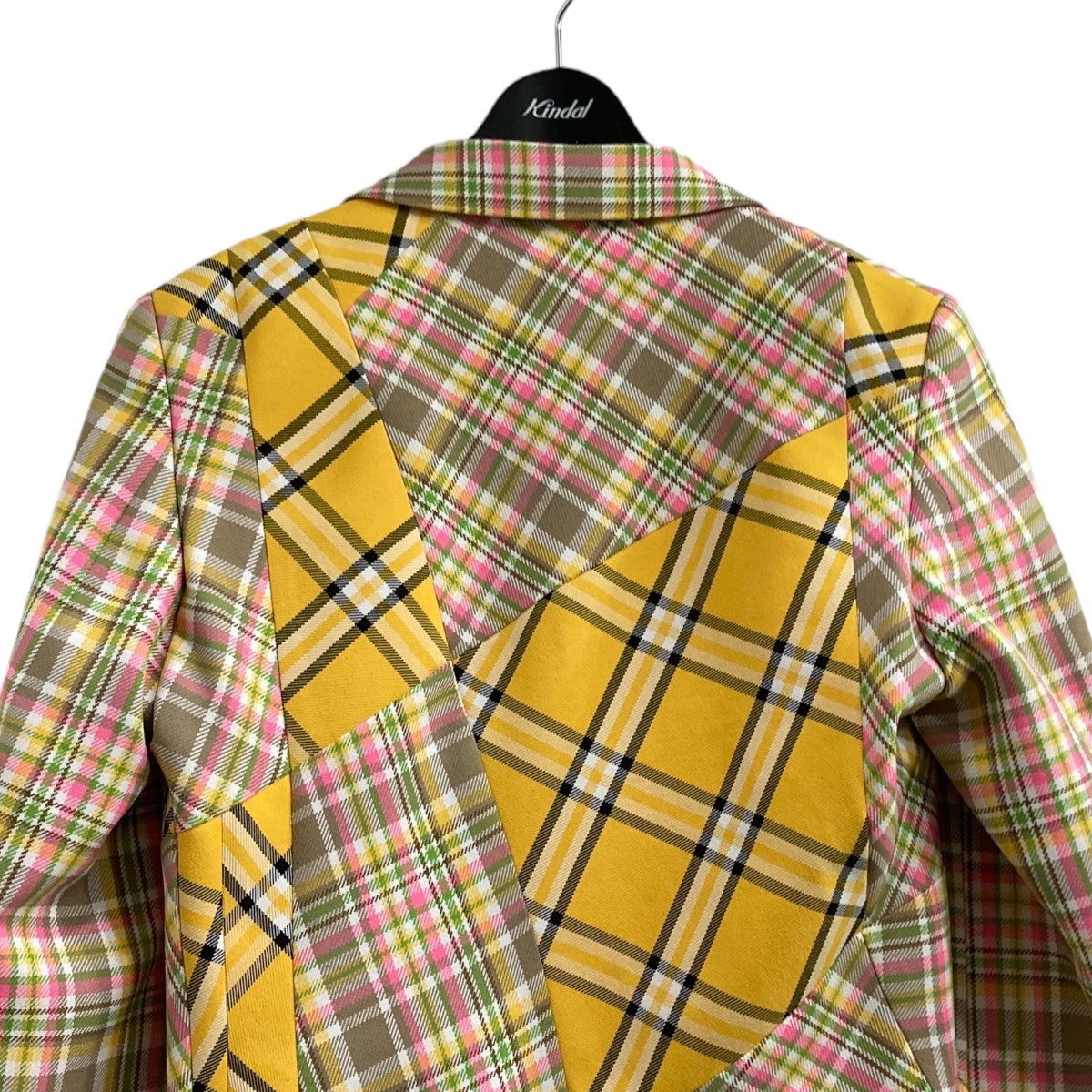 23SSチェックロングジャケットPK-J022