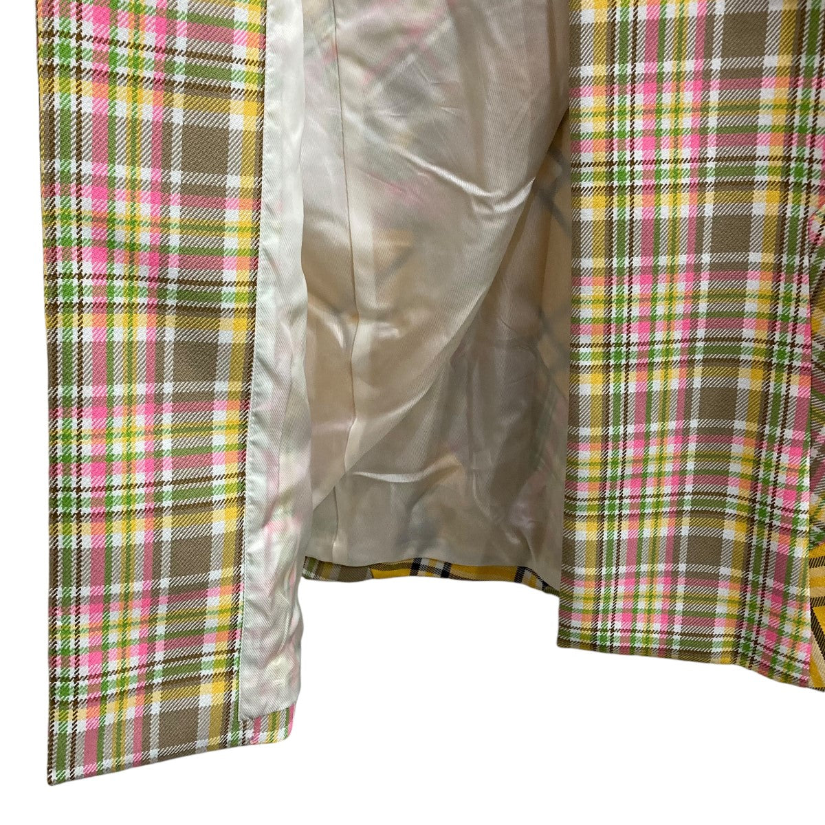 23SSチェックロングジャケットPK-J022