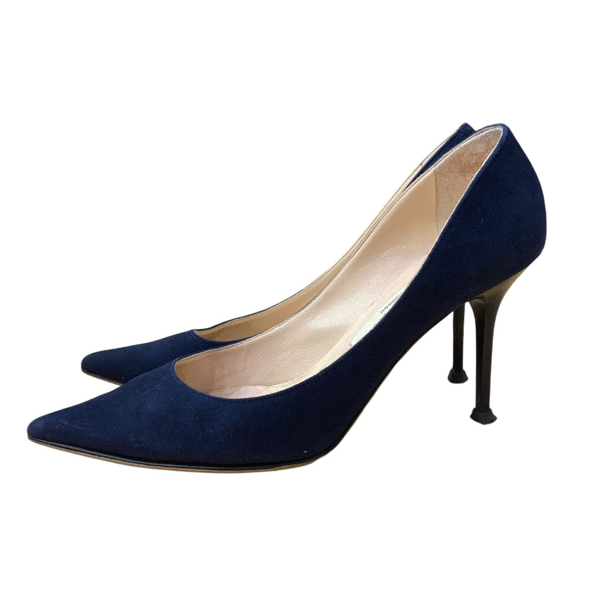 ジミーチュウ　スェードパンプス　ネイビー　36 1/2 JIMMY CHOO/pumps/suède/navy/ladies/ジミーチュウ/パンプス