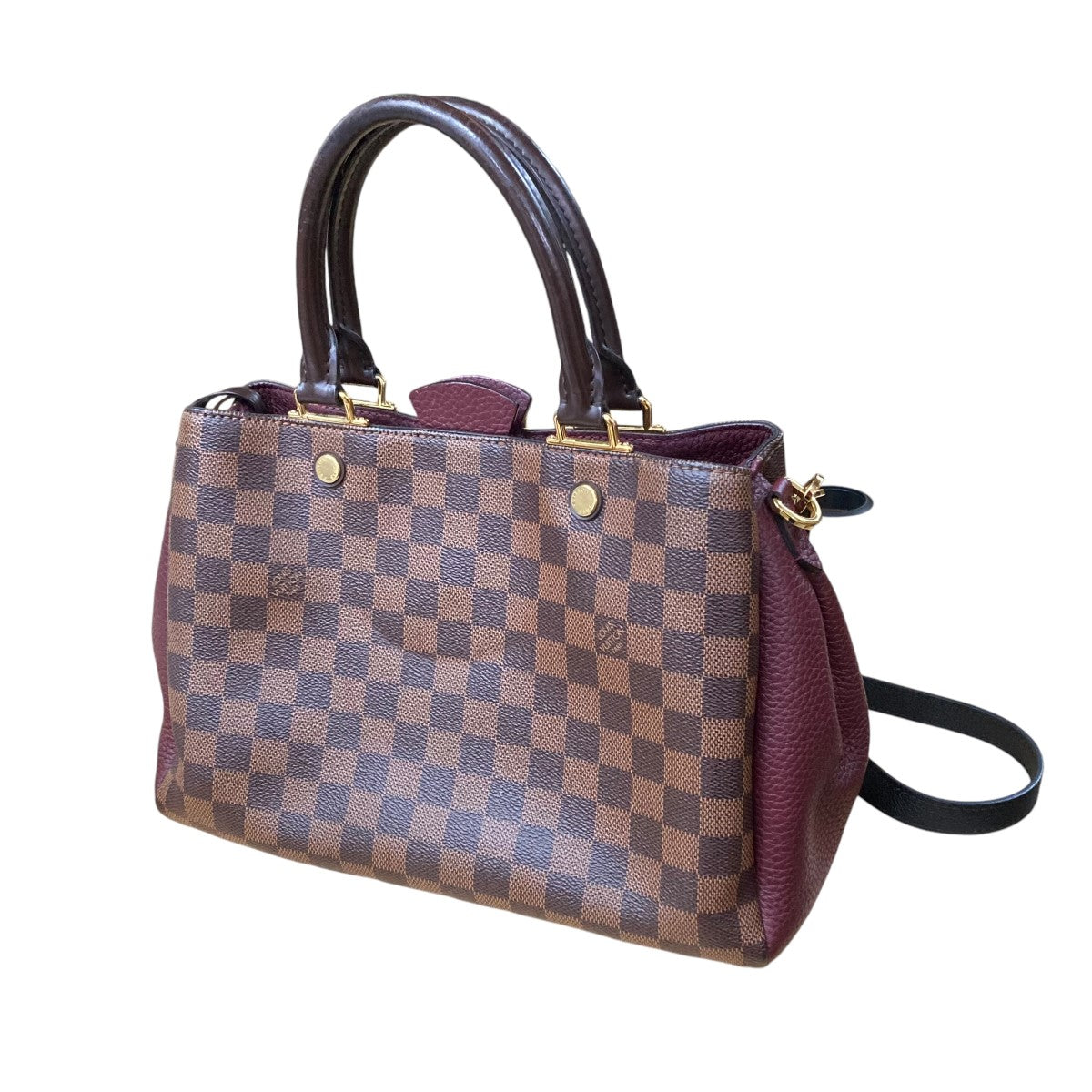 LOUIS VUITTON(ルイヴィトン) ブリタニー ダミエ エベヌ ハンドバッグN41675 N41675 SR2147  ブラウン×ベージュ｜【公式】カインドオルオンライン ブランド古着・中古通販【kindal】