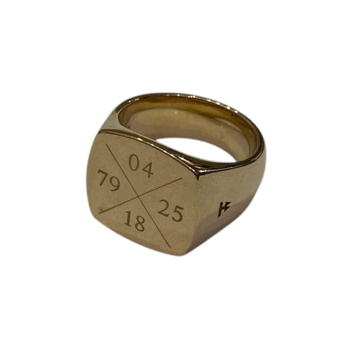 【Tom Wood】ミニ シグネット クッション ゴールド TOM WOOD】Mini Signet Cushion Gold ring/ ミニ・シグネット