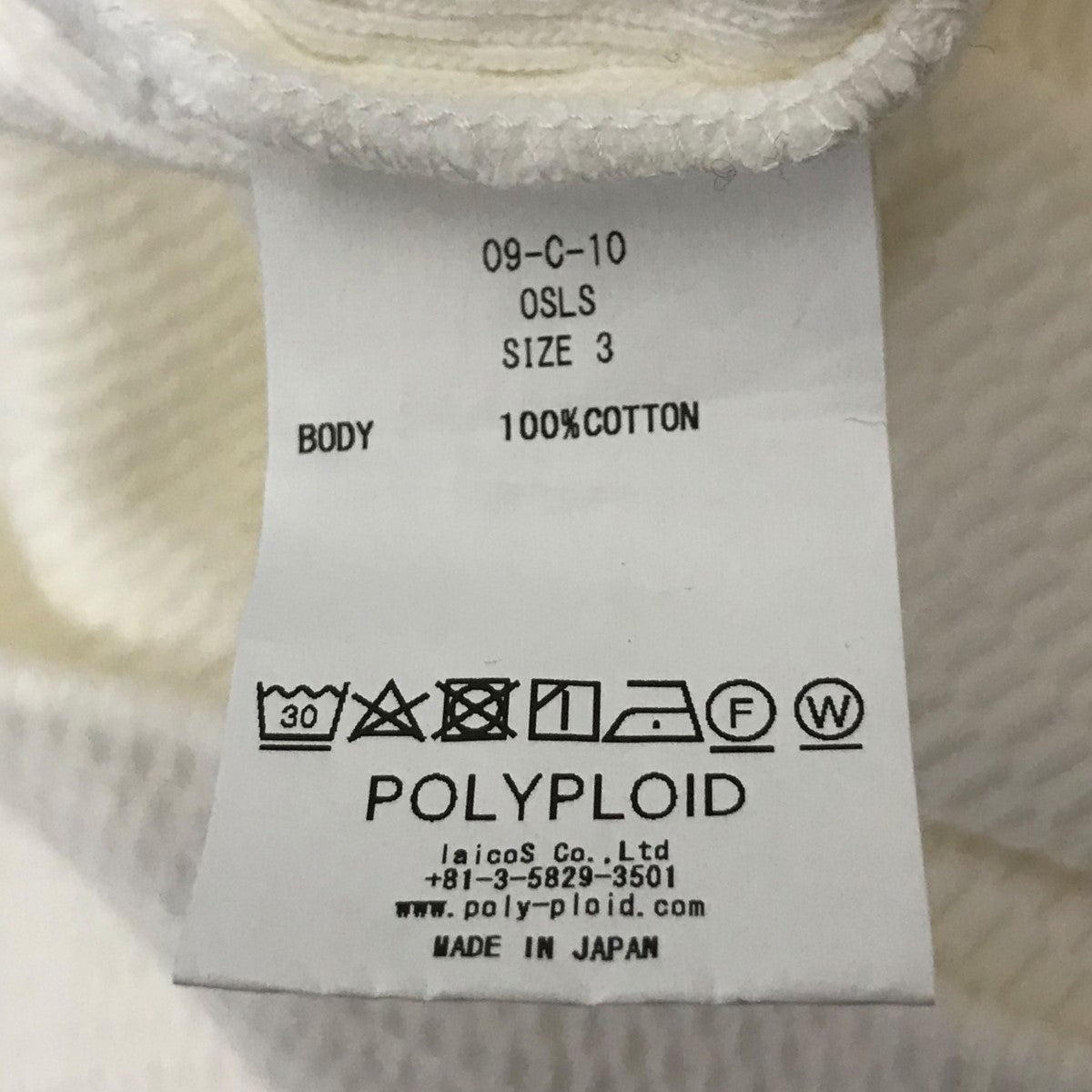 POLYPLOID(ポリプロイド) プルオーバーシャツ09 C 10 09 C 10