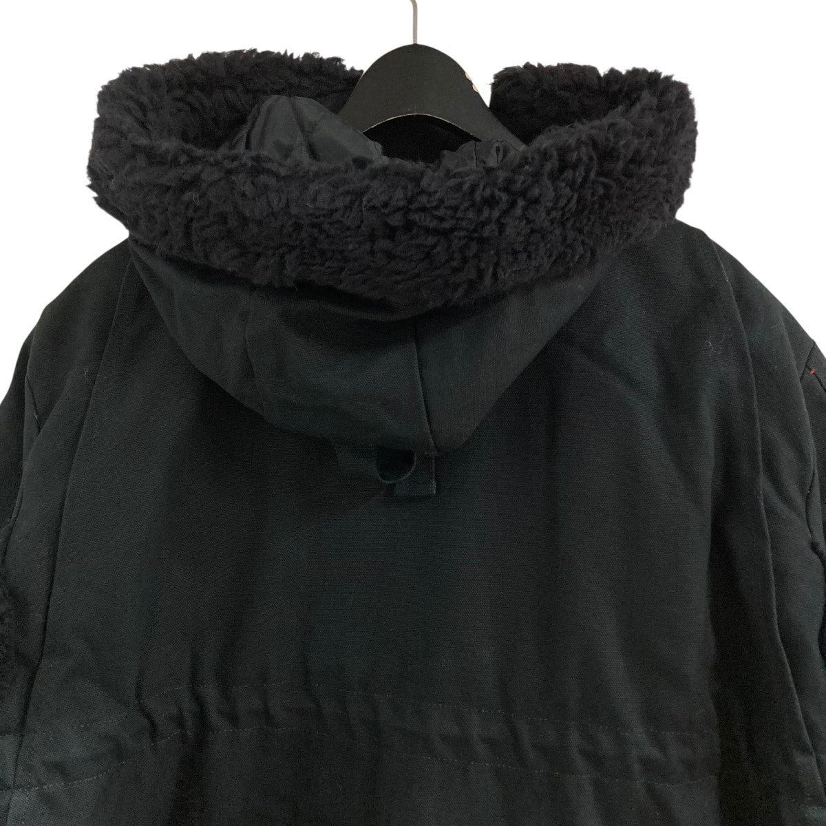 sacai×CarHartt キャンバスシベリアンコート 23-06740 ブラック