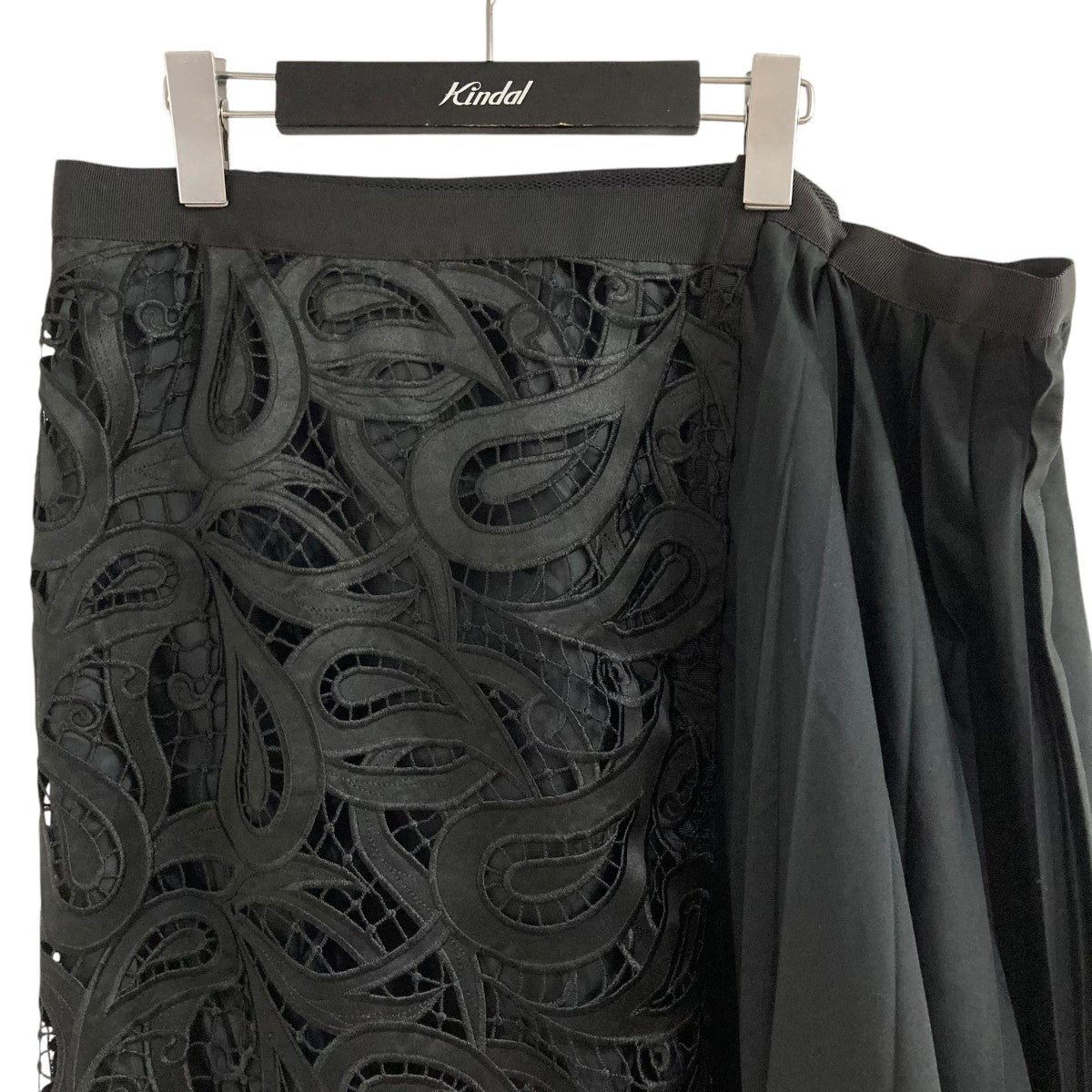 sacai(サカイ) ドッキングプリーツスカート 20-05173 ブラック サイズ