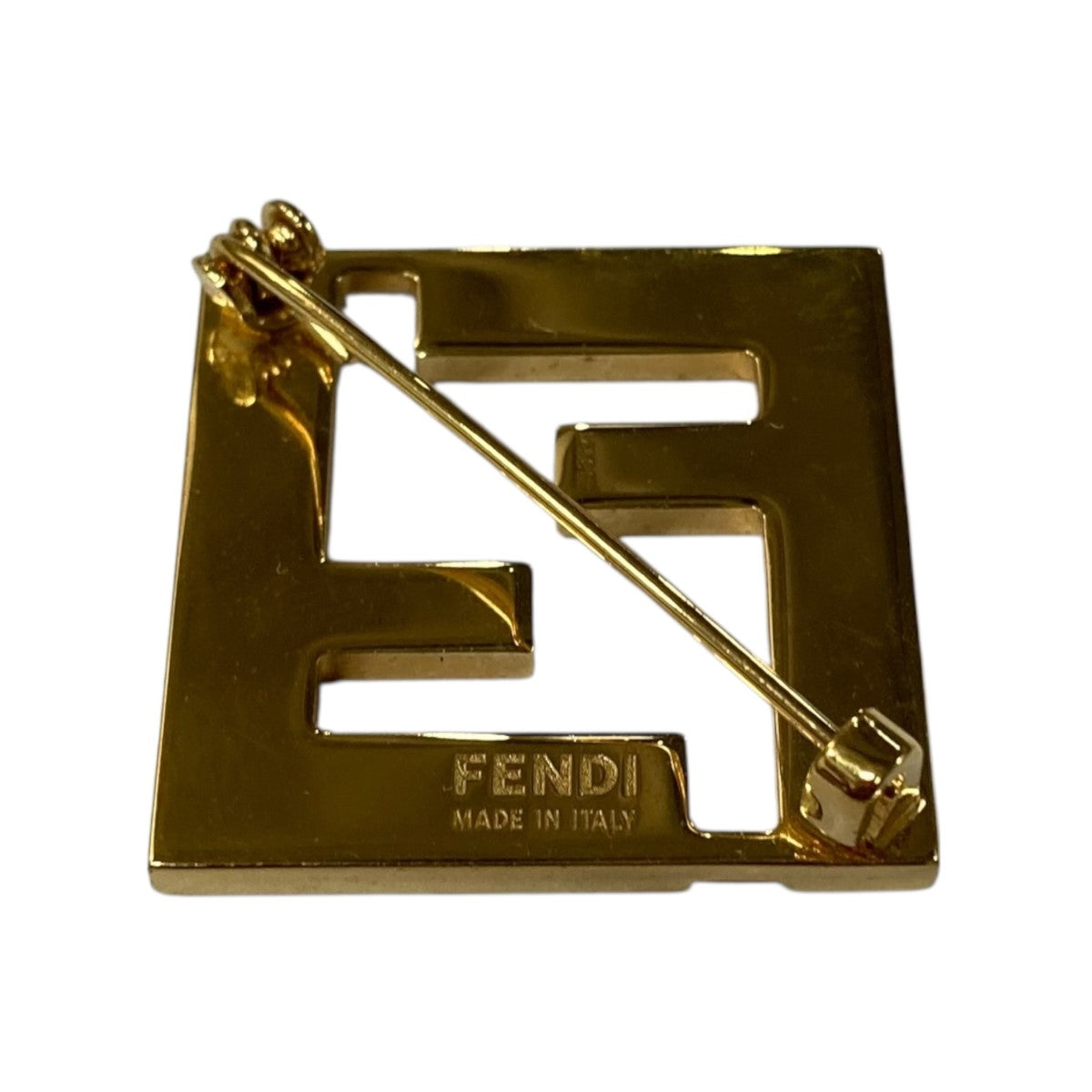 FENDI フォーエバーフェンディ♡ブローチ フェンディ FENDI フォーエバー ブローチ FFロゴ ブラック ゴールド