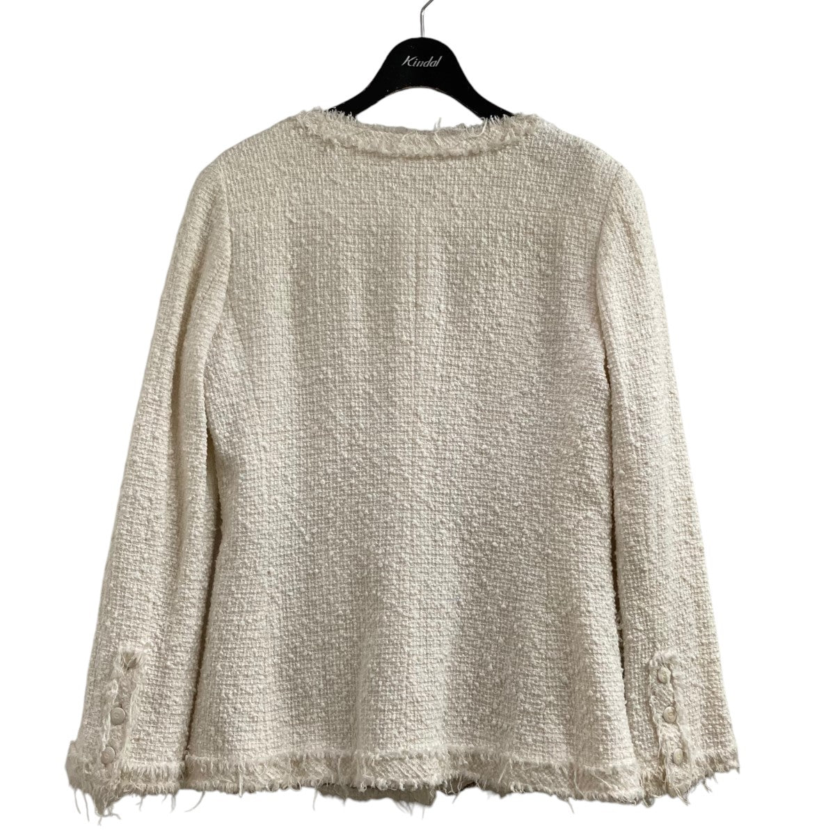 シャネルのツイードノーカラージャケットです。 CHANEL 古着・中古 アウター アイテム