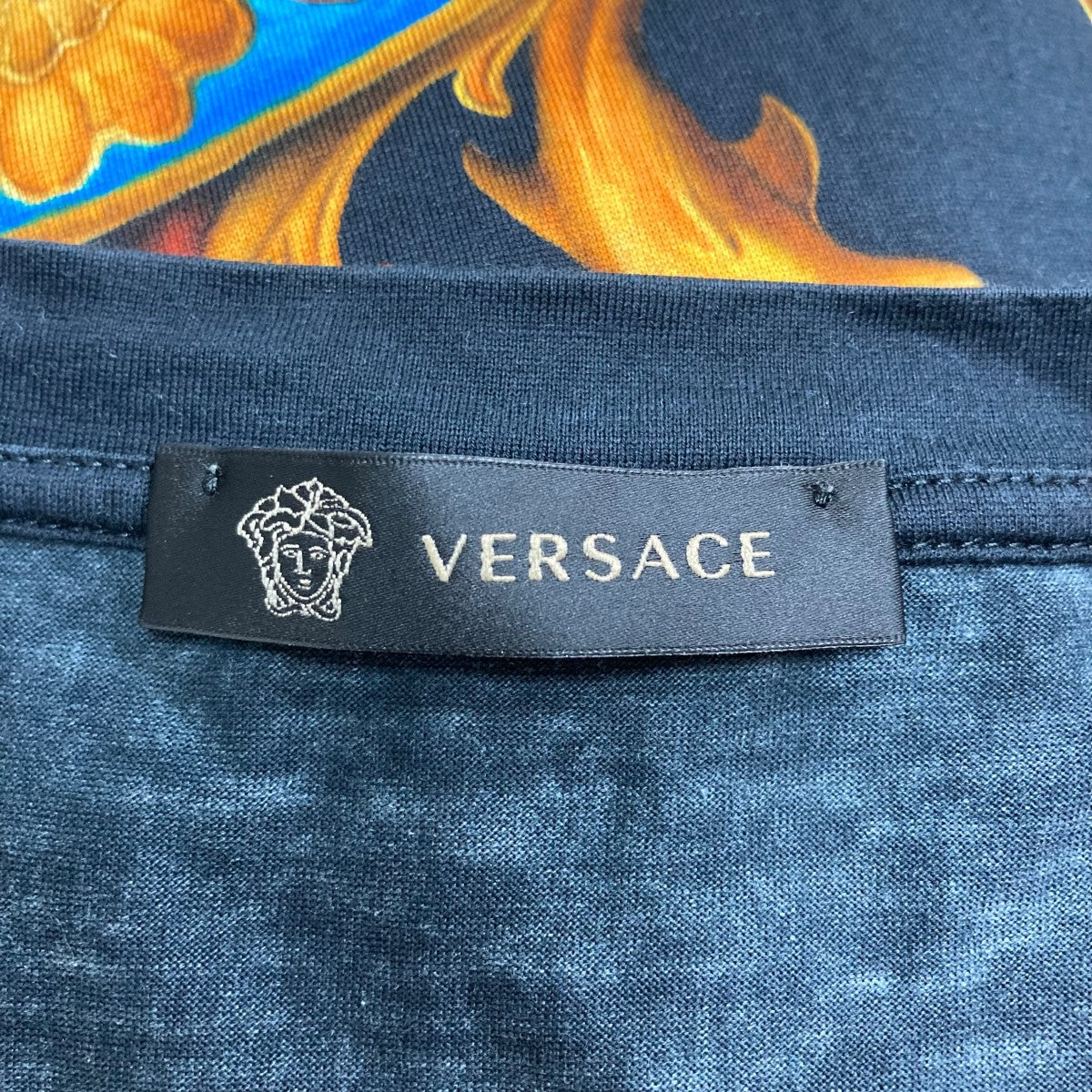 VERSACE(ヴェルサーチ) プリントTシャツ A76113 ブラック サイズ