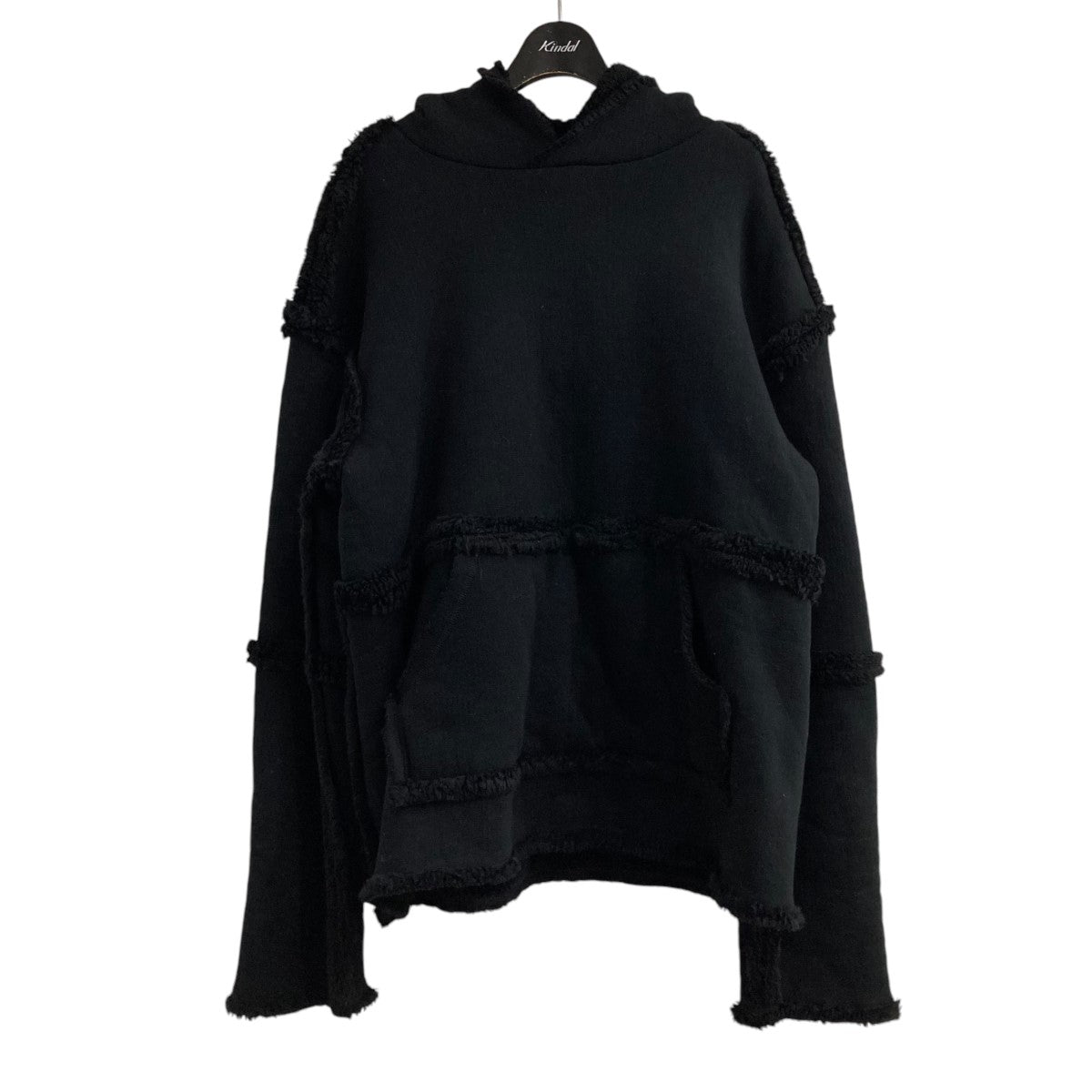 JOHN LAWRENCE SULLIVAN◇レースアップスウェット/M/コットン/BLK/18AW