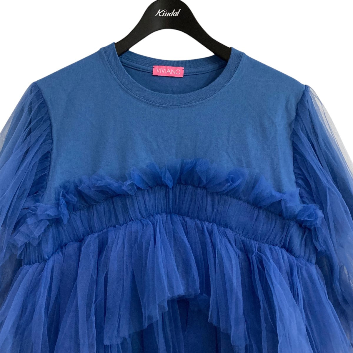 VIVIANO(ヴィヴィアーノ) チュールデザインTシャツVS-SS24-CS04