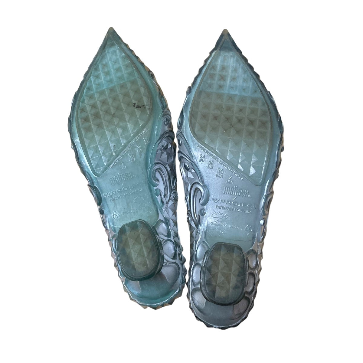 melissa y/project yproject ミュール 24.5 Y/Project x Melissa 40mm Court Mules | Purple | FARFETCH