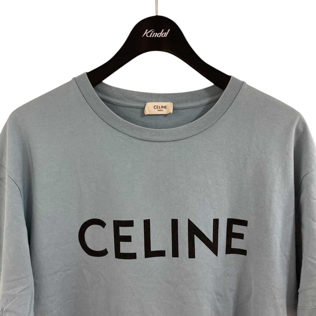 CELINE(セリーヌ) ロゴ半袖Tシャツ 2X681671Q スカイブルー