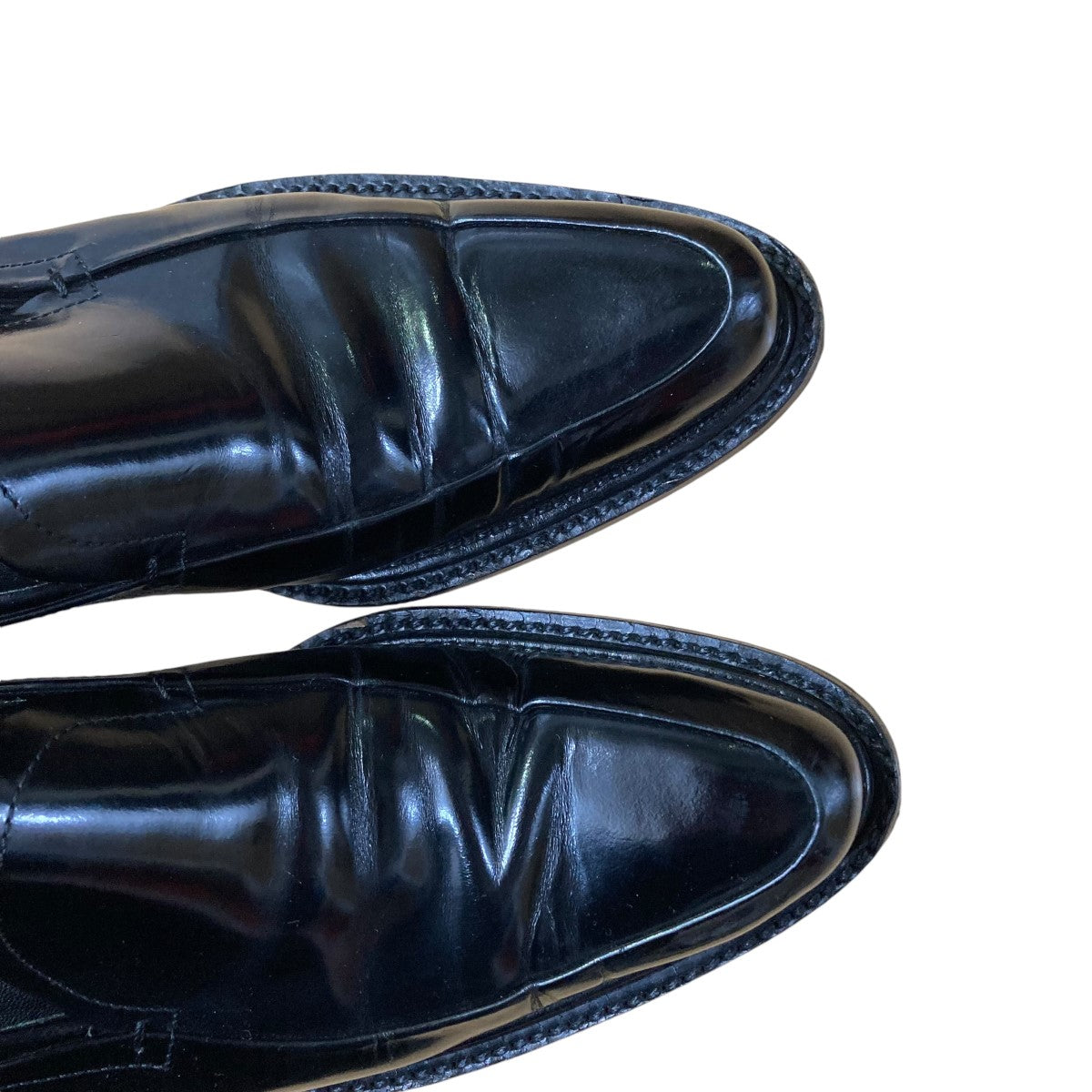 PRADA プラダ ローファー Shury dammittokyo PRADA - プラダ PRADA ローファー 三角ロゴ ブラッシュドレザー