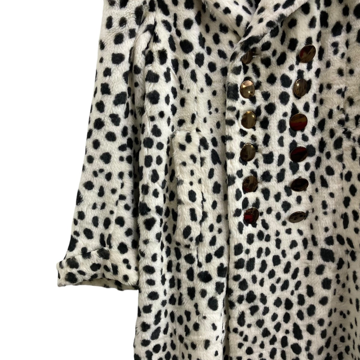 ORIMI アニマル柄ナポレオンコート ホワイト サイズ 2｜【公式