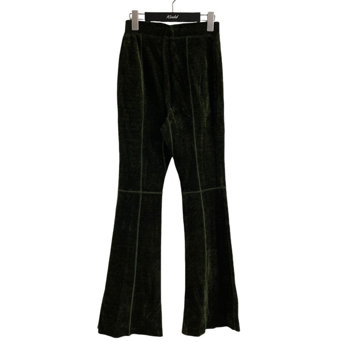 mame kurogouchi(マメクロゴウチ) velour knit flared trousersベロア