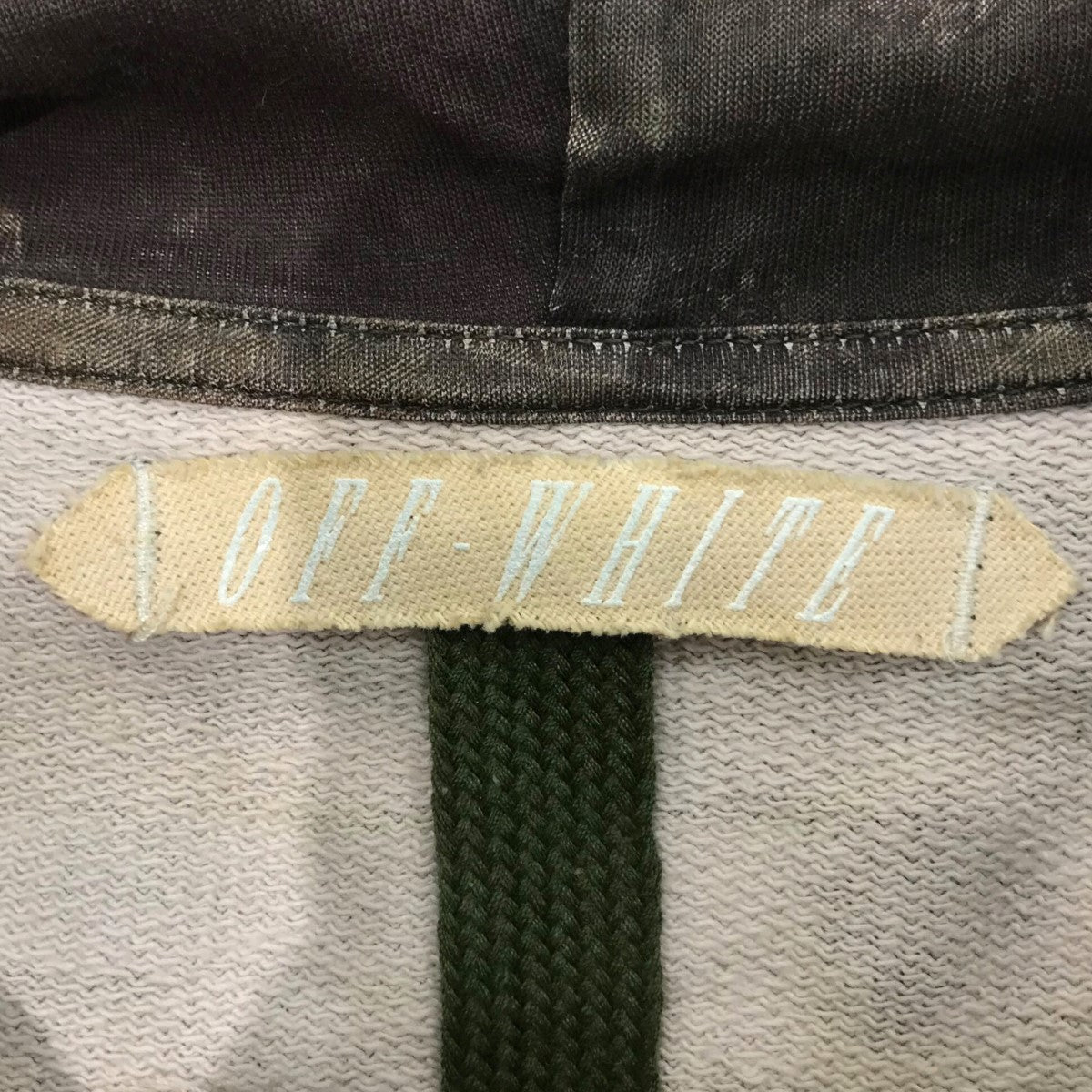 OFFWHITE バックバイアスハーフジップパーカー 古着・中古-5枚目のアイテム画像