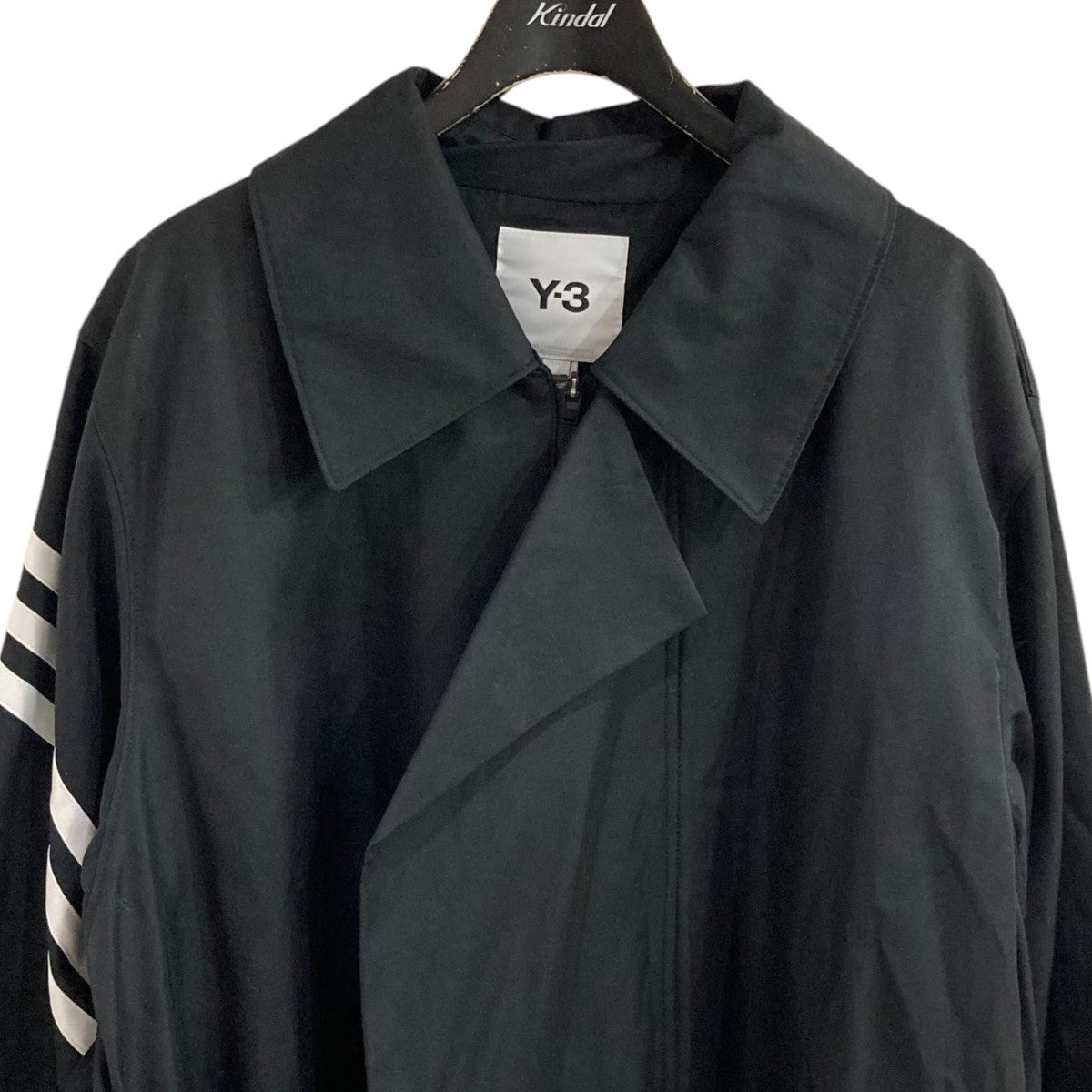 ワイスリーのスリーストライプジップアップトレンチコート HG6111 A2E001 ｢STRIPES COAT｣です。 Y-3 古着・中古 アウター アイテム
