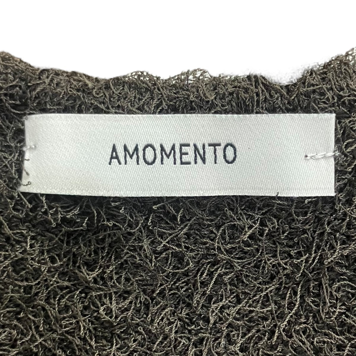AMOMENTO シャギーニットドレスAM22SSW05DR SHAGGY KNIT DRESS 古着・中古-5枚目のアイテム画像
