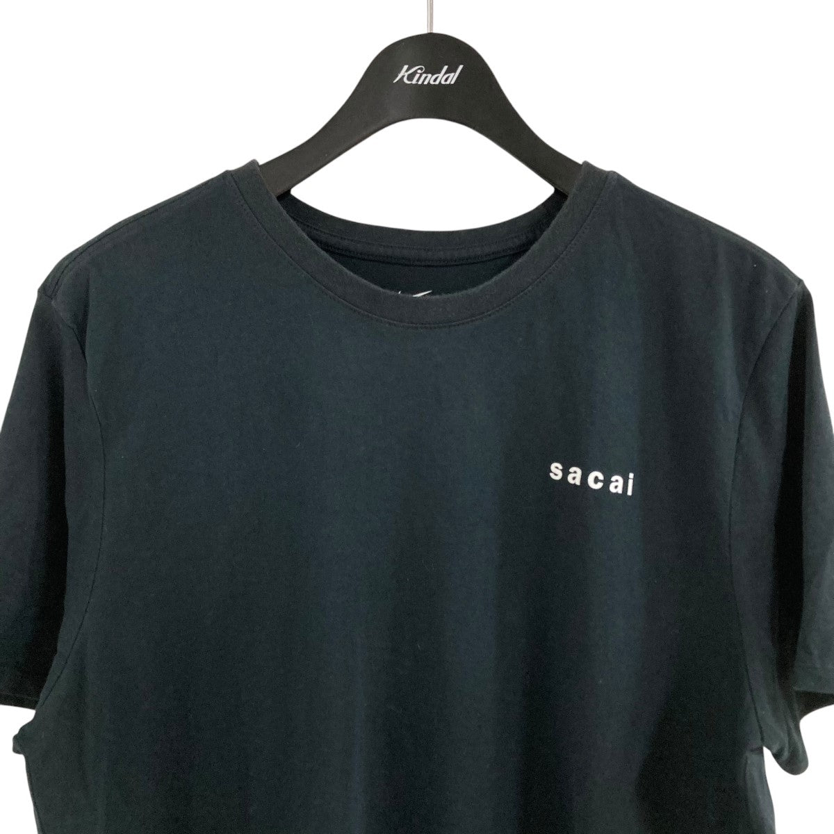 sacai×NIKE ロゴプリントTシャツ 20-0165S ネイビー サイズ 3
