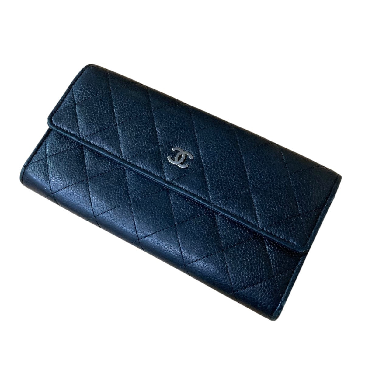 シャネル マトラッセ レザー ウォレット CHANEL(シャネル) キャビアスキンマトラッセウォレット 22666608