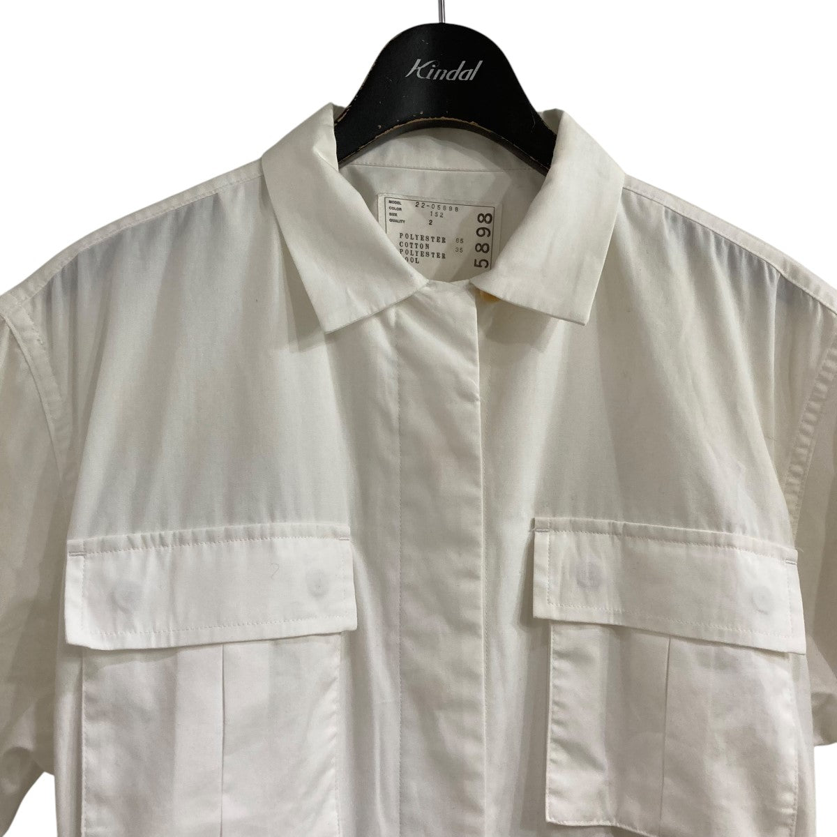sacai スーチングミックスドレス 古着・中古-2枚目のアイテム画像