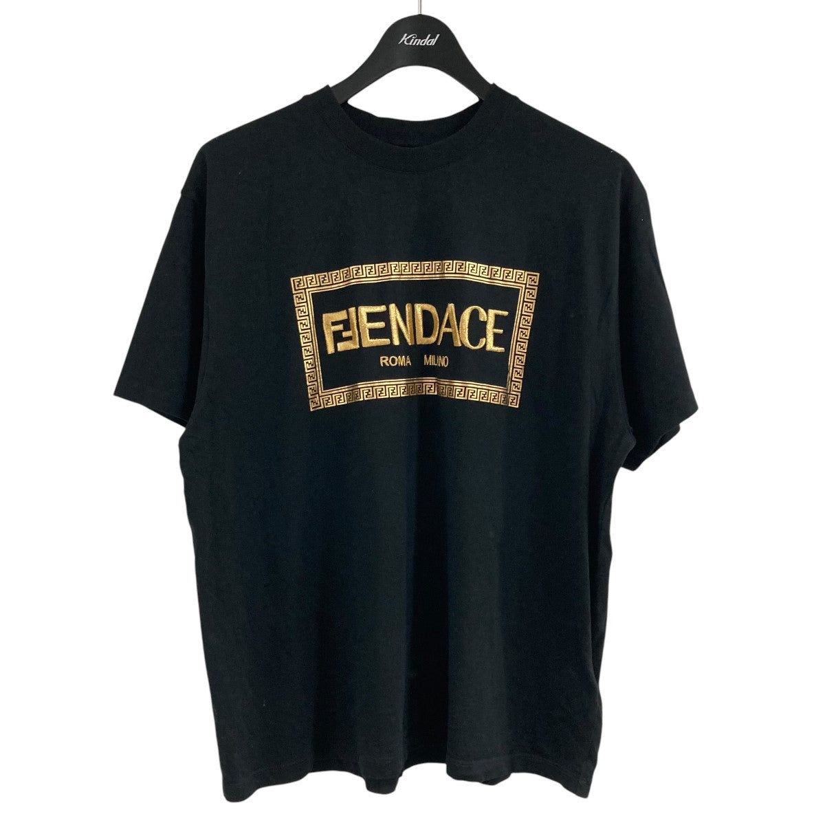 フェンディ FENDI Tシャツ トップス FFロゴ ホワイト オレンジ