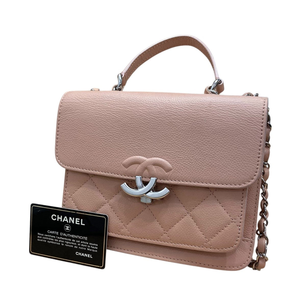 シャネルのキャビアスキン チェーンショルダーバッグです。 CHANEL 古着・中古 バッグ アイテム