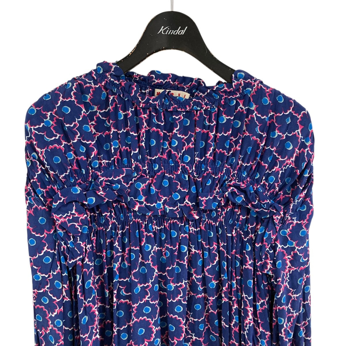 MARNI(マルニ) グラフィックワンピース ネイビー サイズ 14
