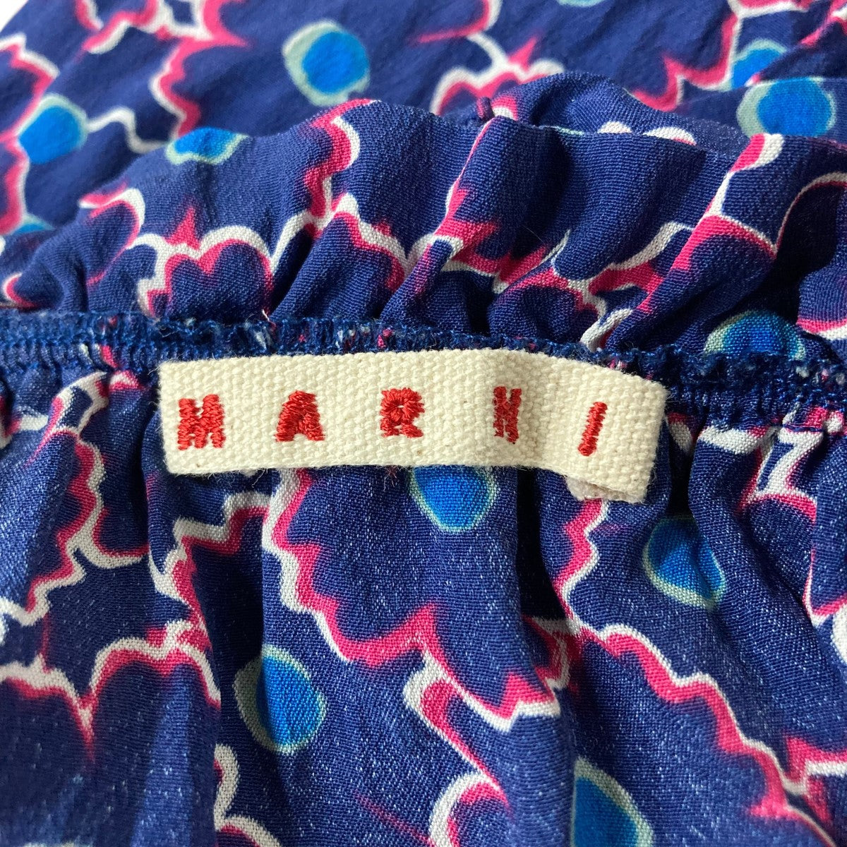 MARNI(マルニ) グラフィックワンピース ネイビー サイズ 14