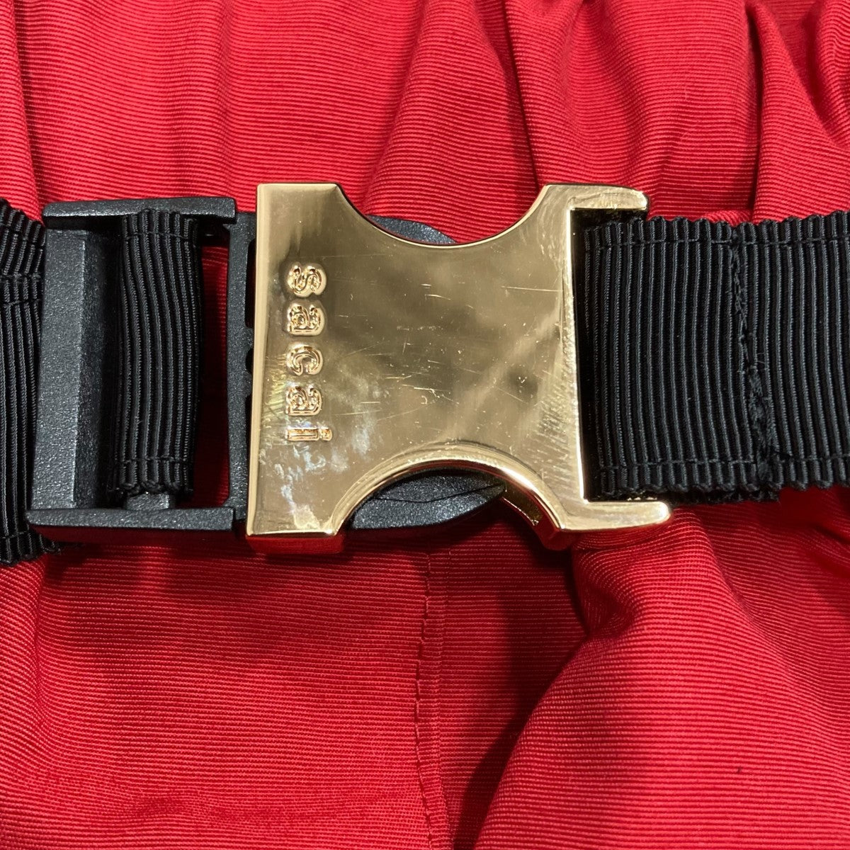 sacai(サカイ) ベルテッドショートパンツ 21-05767 レッド サイズ 0