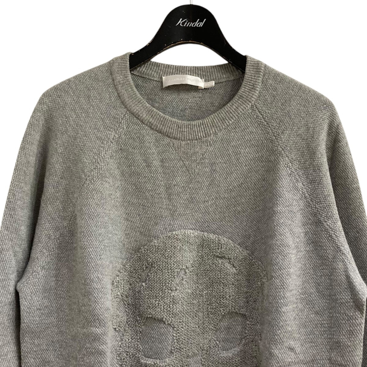 アレキサンダーマックイーン ALEXANDER McQUEEN ニットセーター 325076 ライトグレー サイズ：M ALEXANDER McQUEEN(アレキサンダーマックイーン) ニットセーター