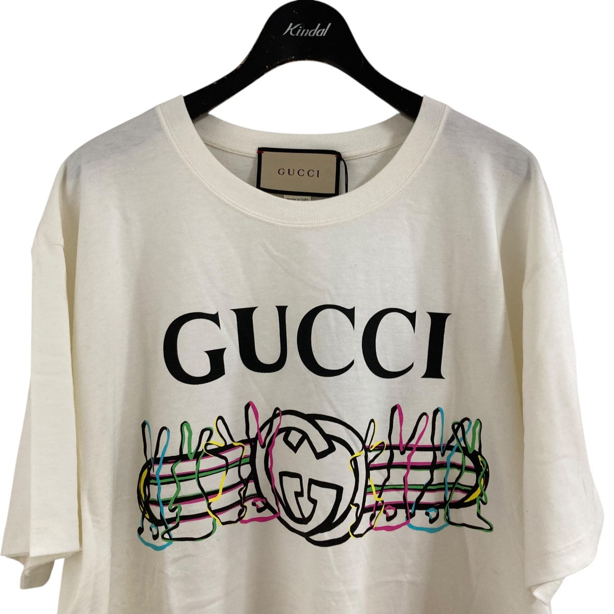 GUCCI(グッチ) ロゴTシャツ 717422 ホワイト サイズ L｜【公式
