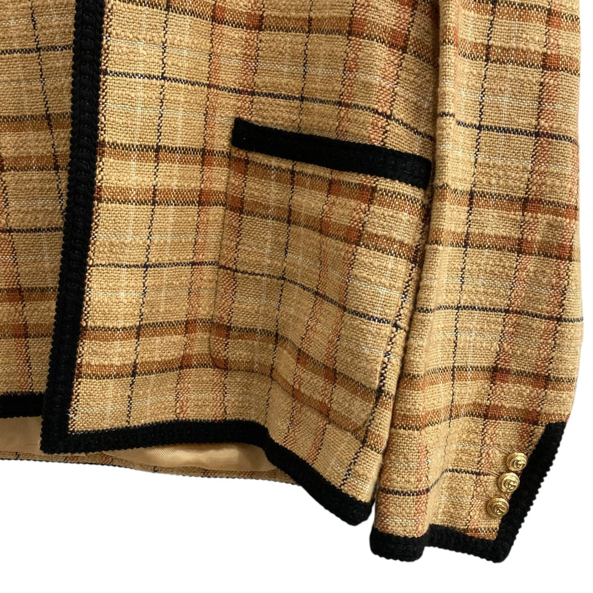GUCCI(グッチ) ツイードジャケット741090 741090 ベージュ
