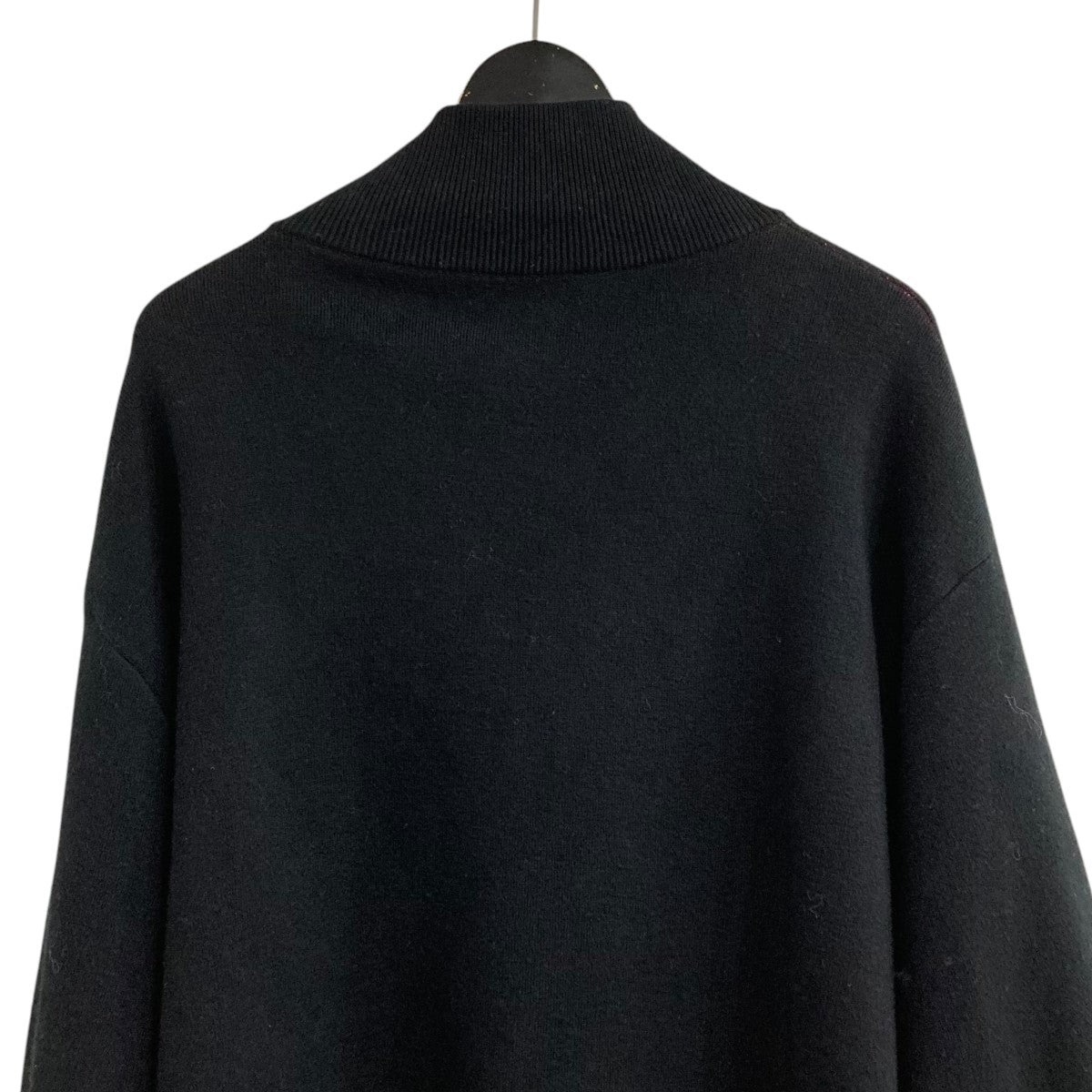 ヴェルサーチ　メドューサ　ジップアップニットジャケット　ブラック　48 ヴェルサーチ メドューサ ジップアップニットジャケット ブラック 48