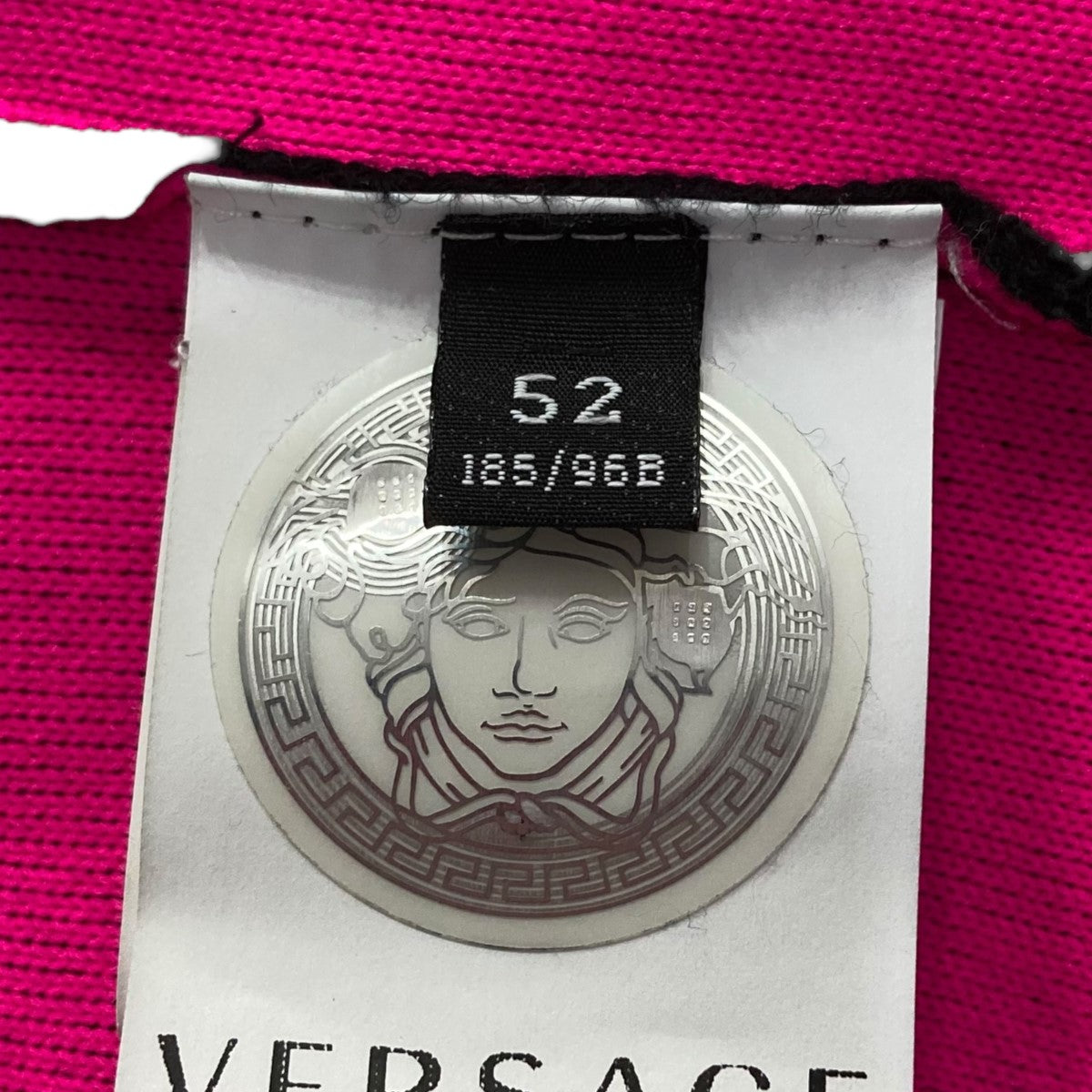 ヴェルサーチ　メドューサ　ジップアップニットジャケット　ブラック　48 ヴェルサーチ メドューサ ジップアップニットジャケット ブラック 48