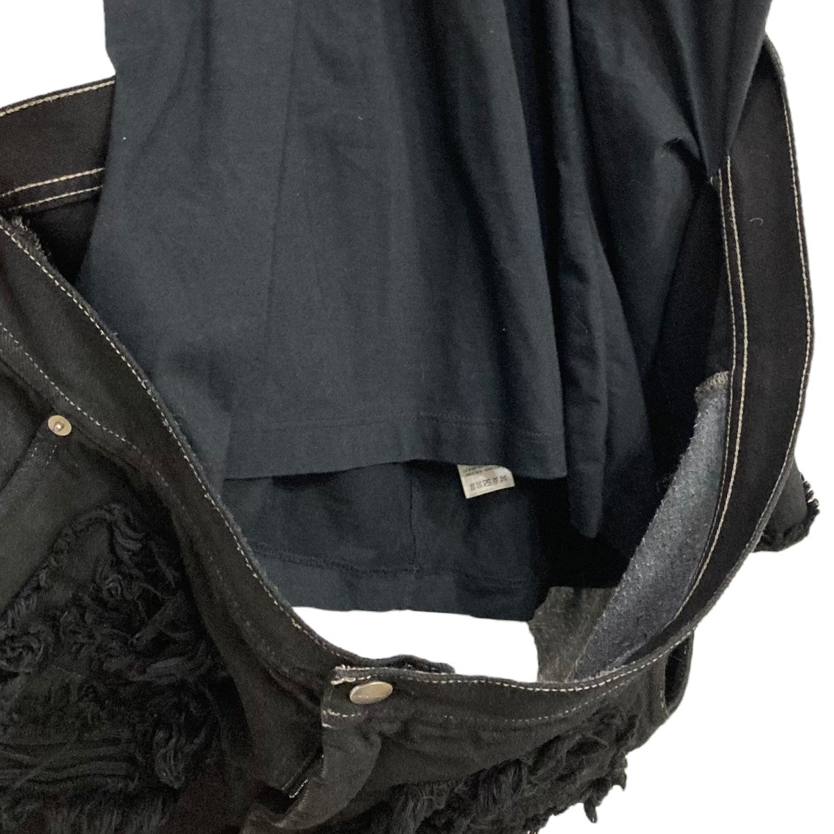 RICK OWENS(リックオウエンス) デニムドッキングカットソー