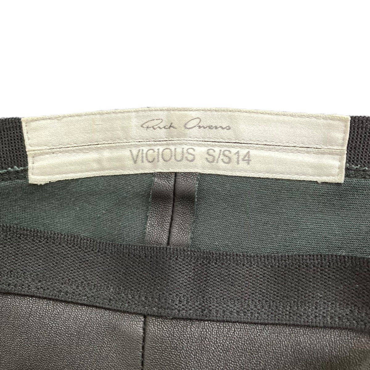 RICK OWENS(リックオウエンス) 14SSレザーレギンスパンツ