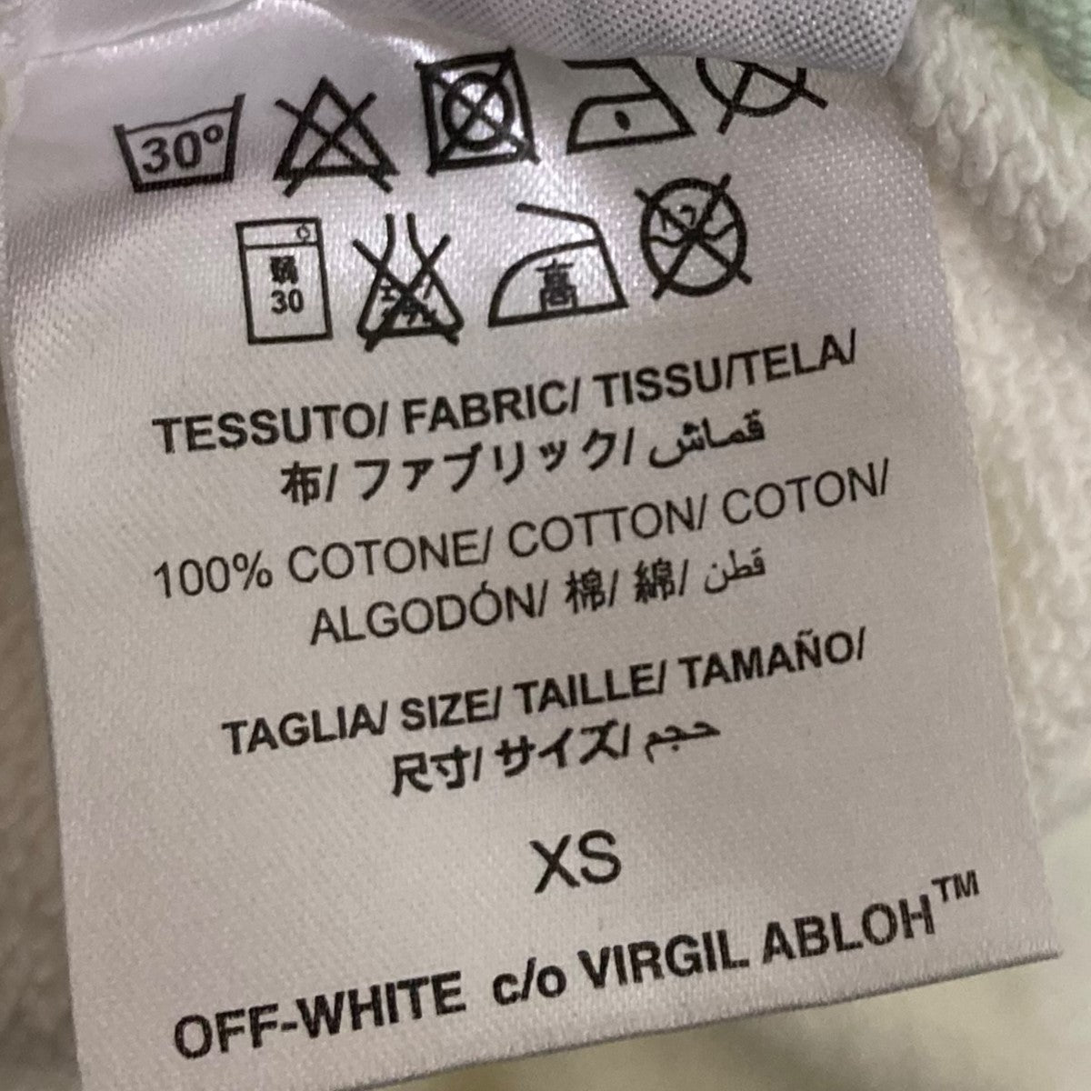 OFFWHITE(オフホワイト) バックバイアスフラワーパーカー ホワイト