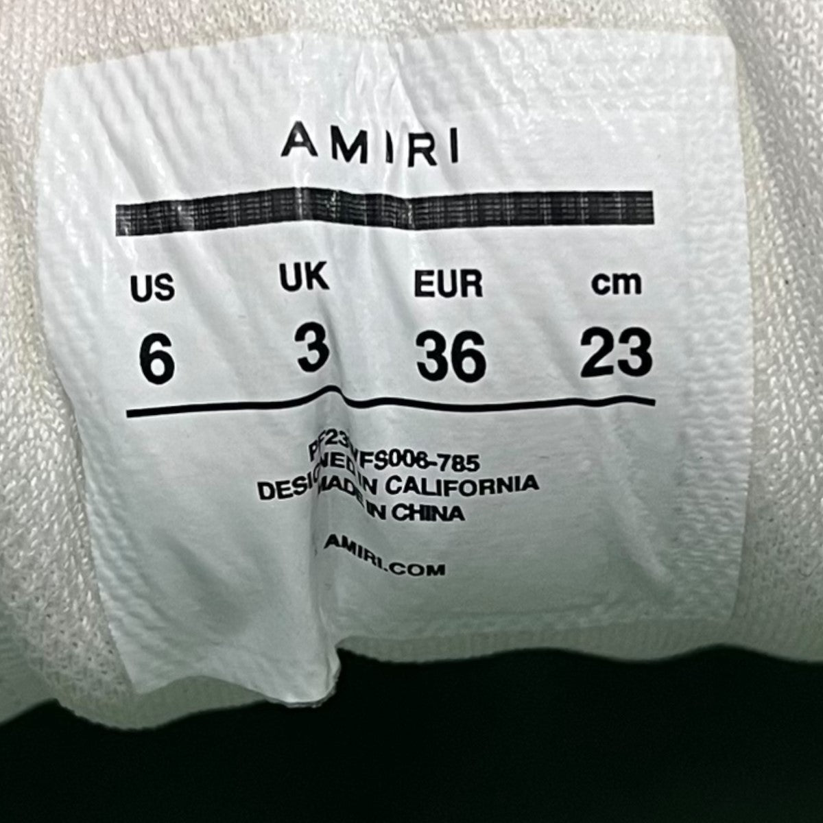 AMIRI(アミリ) ミュールスニーカー ミントグリーン×ホワイト サイズ