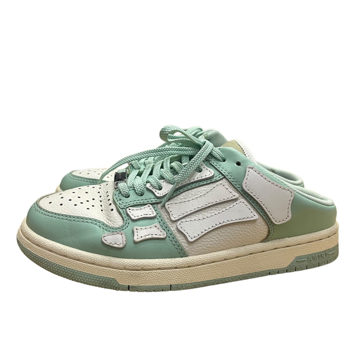 AMIRI(アミリ) ミュールスニーカー ミントグリーン×ホワイト