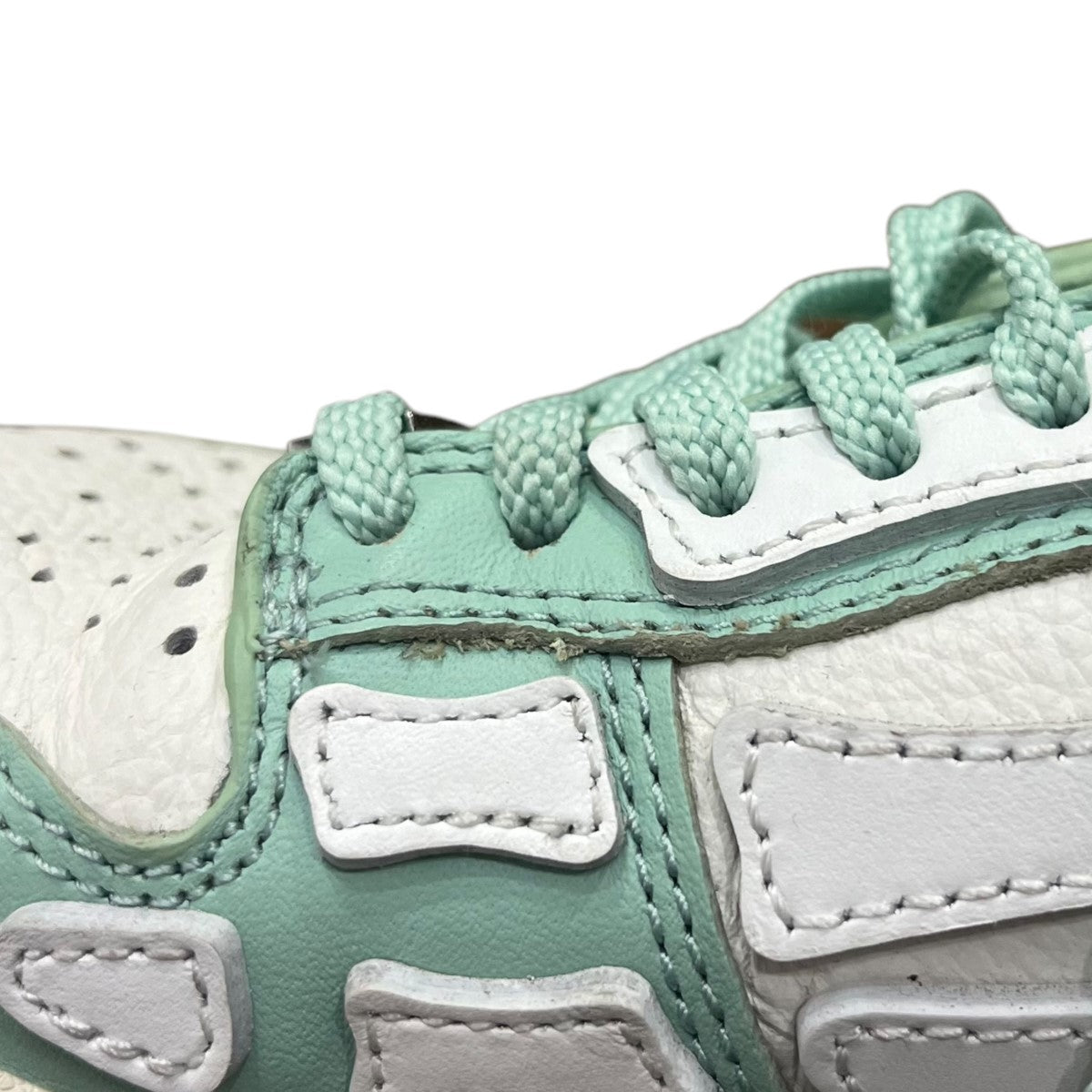 AMIRI スニーカー US 9 ホワイト/グリーン AMIRI(アミリ) ミュールスニーカー ミントグリーン×ホワイト