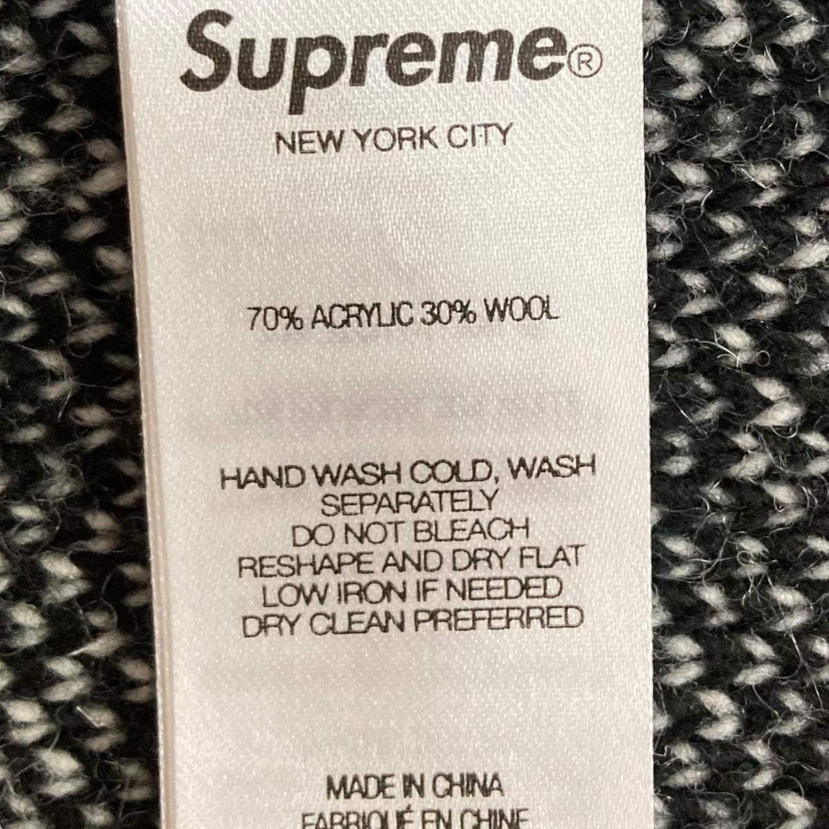 Supreme(シュプリーム) 24AWバックロゴニットBACK STRIPE SWEATER BACK